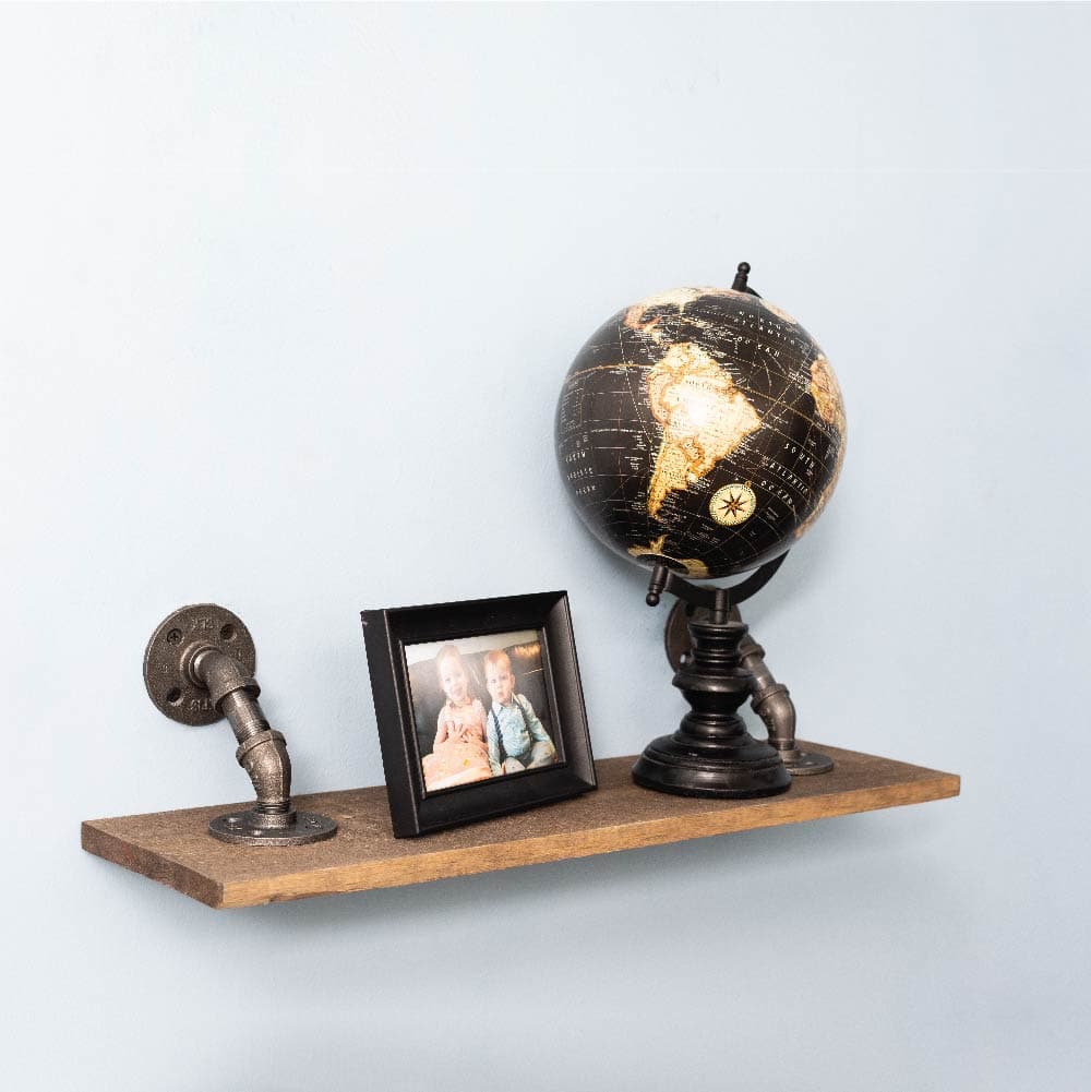 1/2 in. x 2 in. Double Flange Angled Bracket Kit, 4 Pack