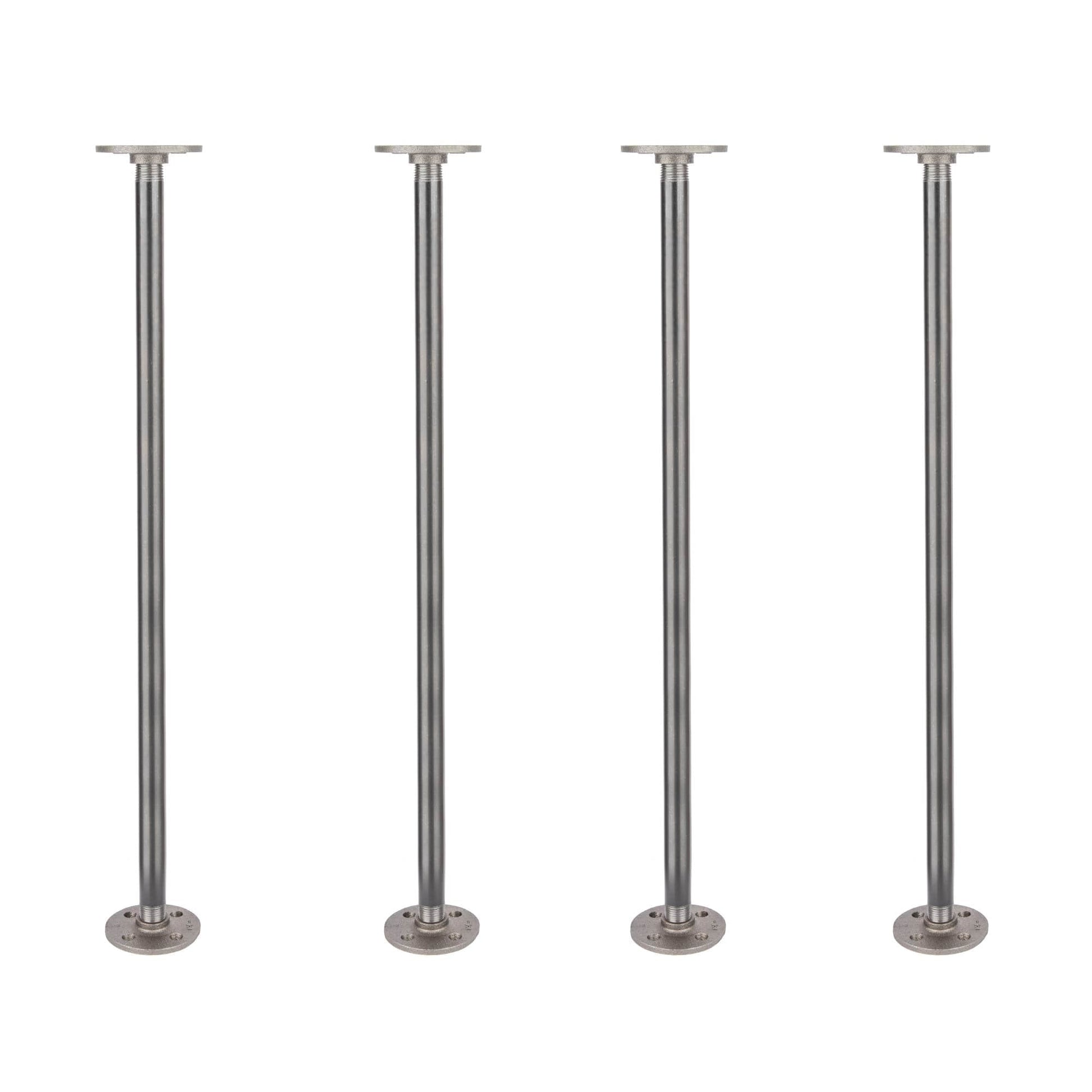 1/2 in. x 24 in. Round Flange Pipe Table Legs - 4 Pack