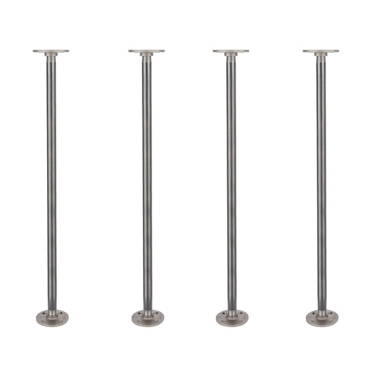 1/2 in. x 24 in. Round Flange Pipe Table Legs - 4 Pack