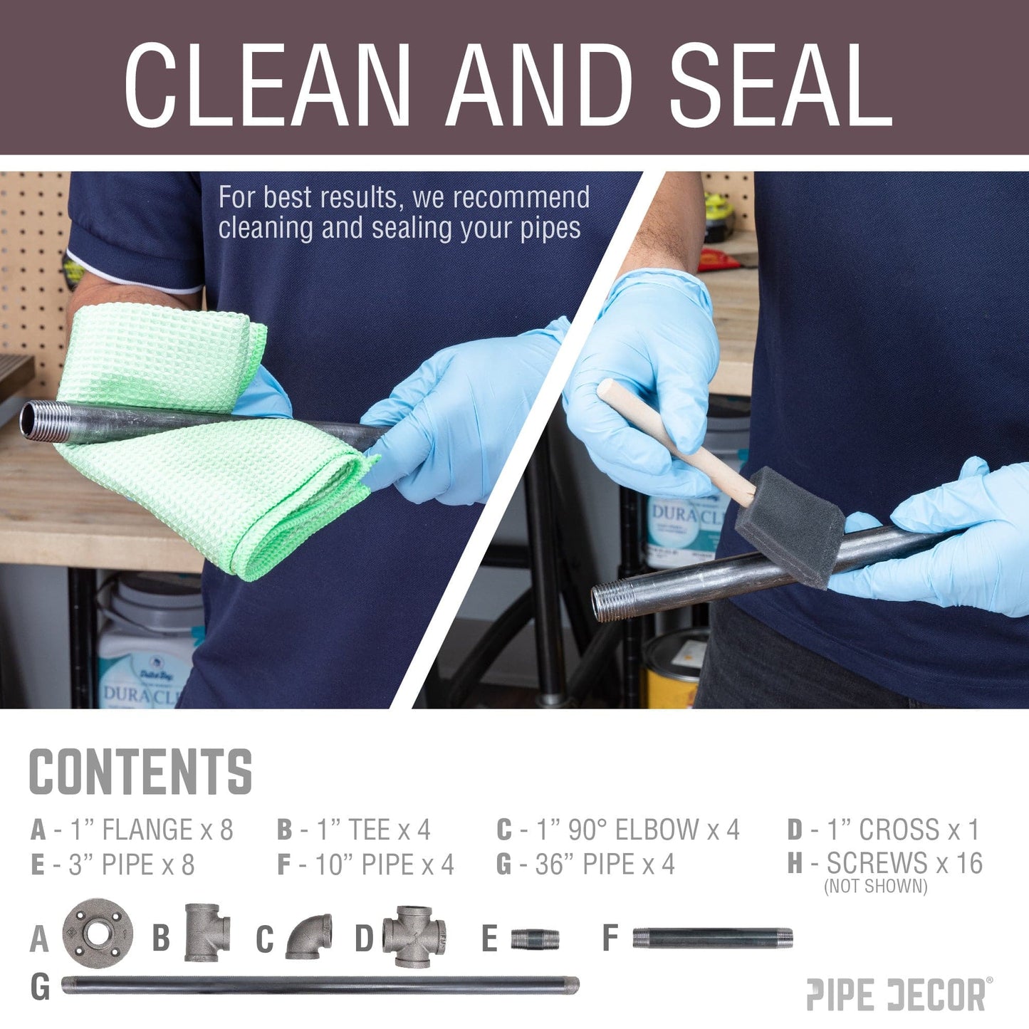 Black Jack Bar Height Pipe Table Legs