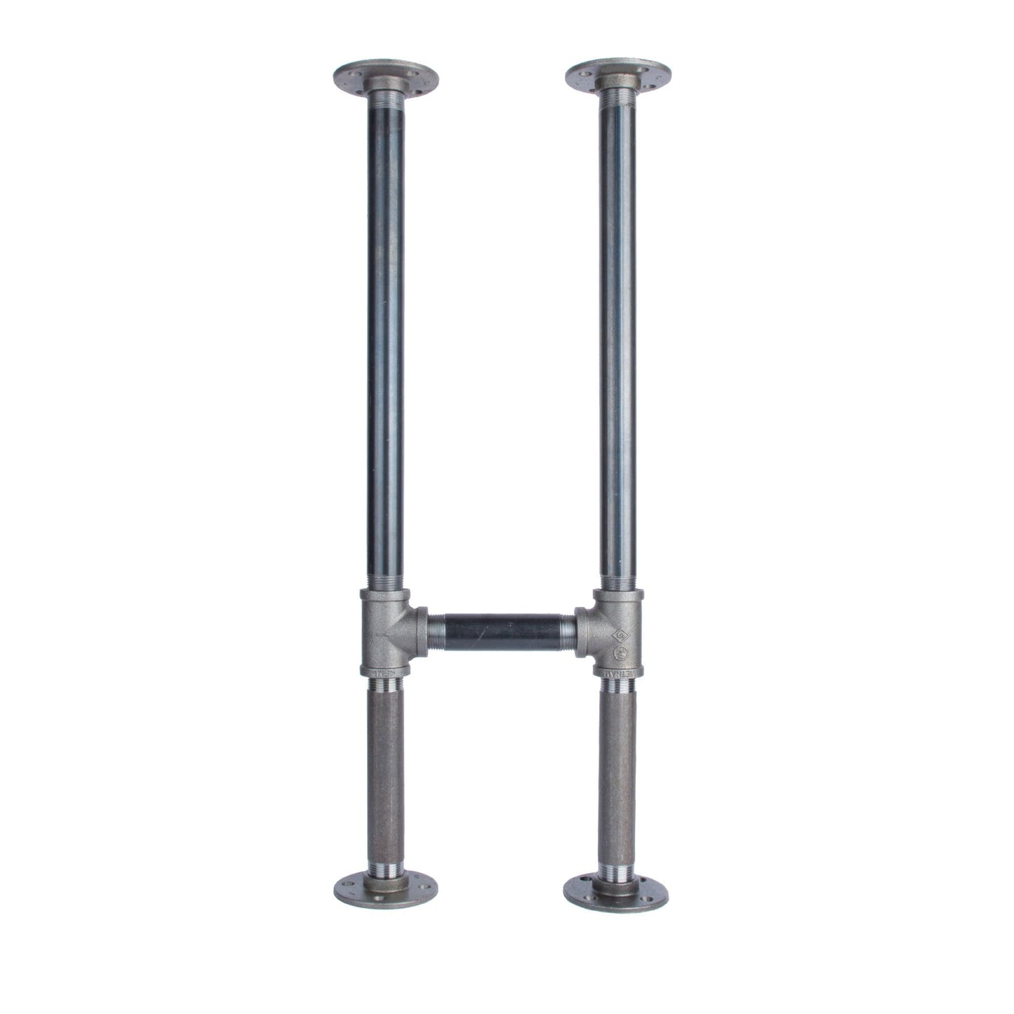 1 in. Heavy Duty H Round Flange Desk Support Leg - 1 Leg