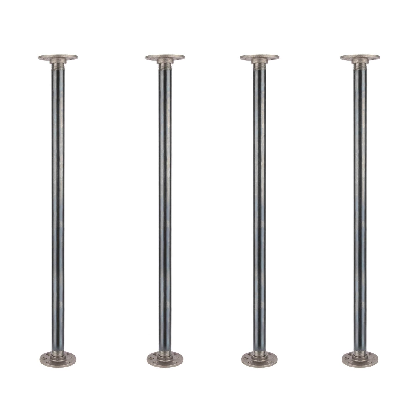 1 in. x 30 in. Round Flange Pipe Table Legs - 4 Pack