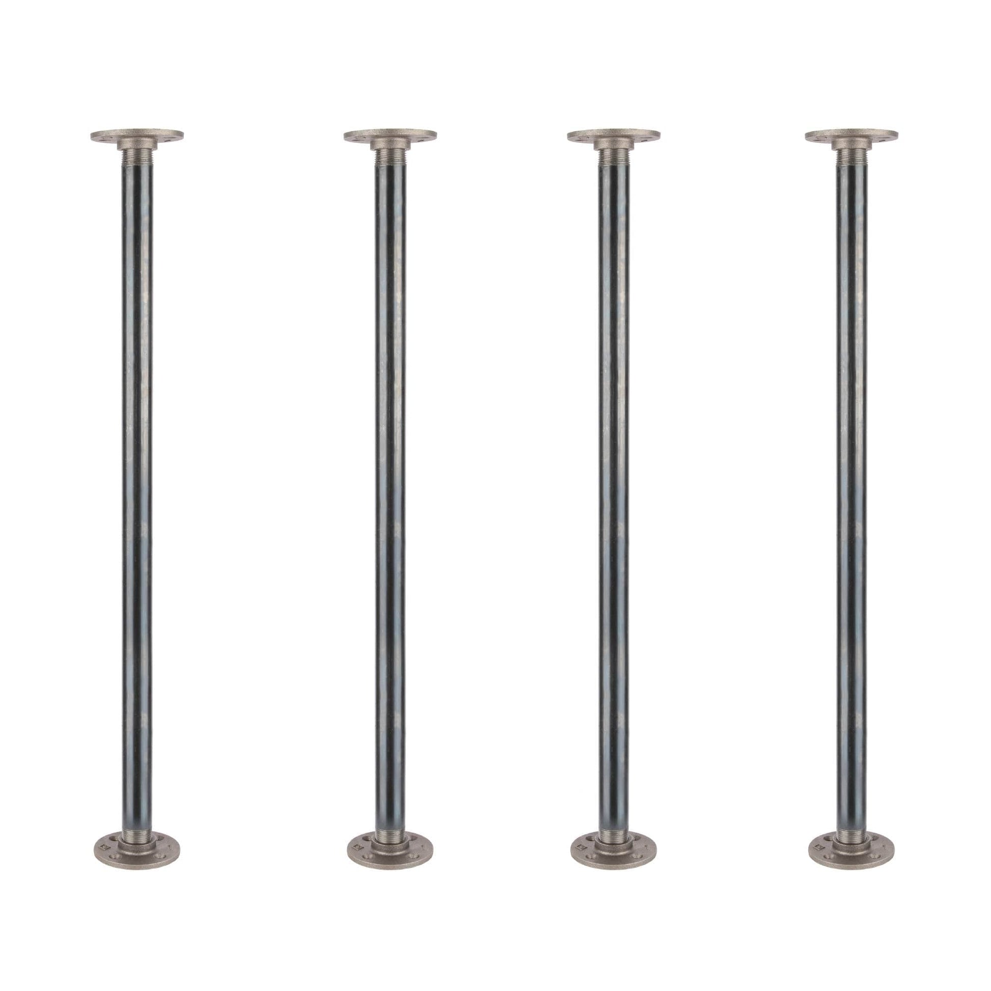 1 in. x 30 in. Round Flange Pipe Table Legs - 4 Pack