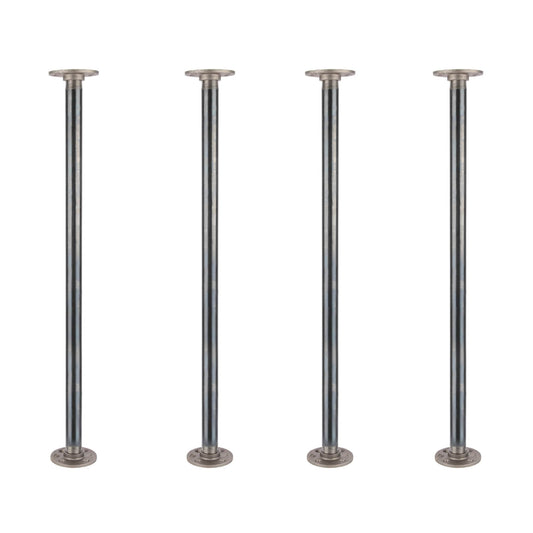 1 in. x 30 in. Round Flange Pipe Table Legs - 4 Pack