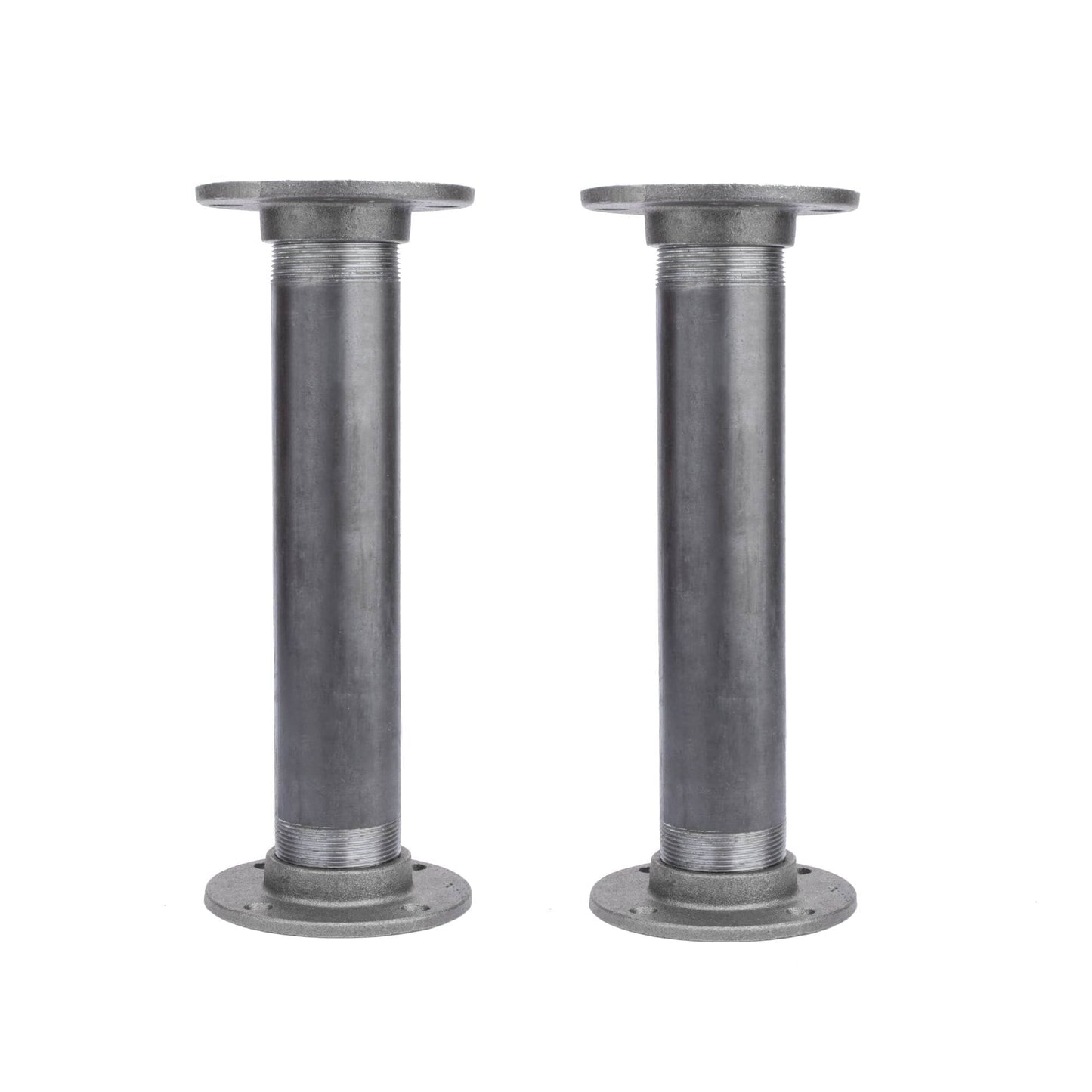 2 in. x 12 in. Round Flange Pipe Table Legs - 2 Pack