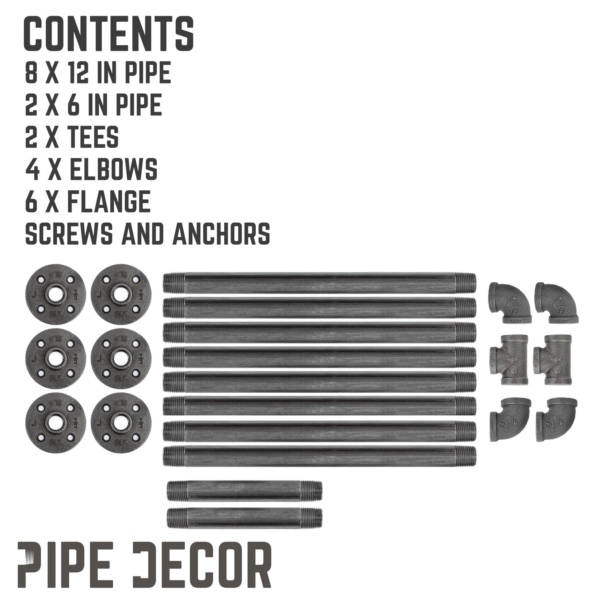 2 -Tier Wall Mounted Shelf By PIPE DECOR