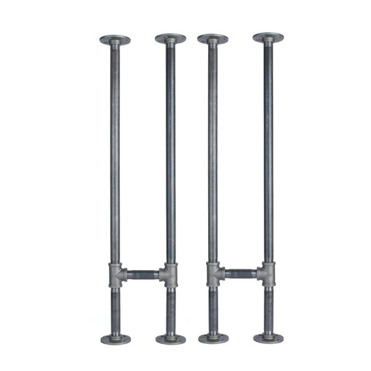3/4 in. H Pipe Leg Kit Console Table, 9.75 in. W - 2 pack