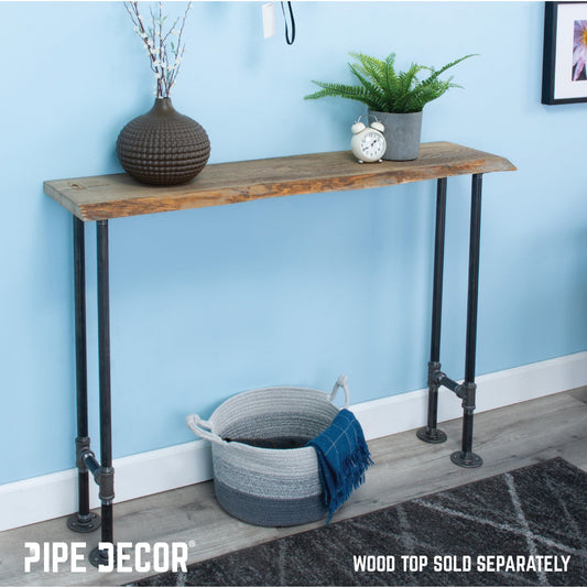 3/4 in. H Pipe Leg Kit Console Table, 9.75 in. W - 2 pack