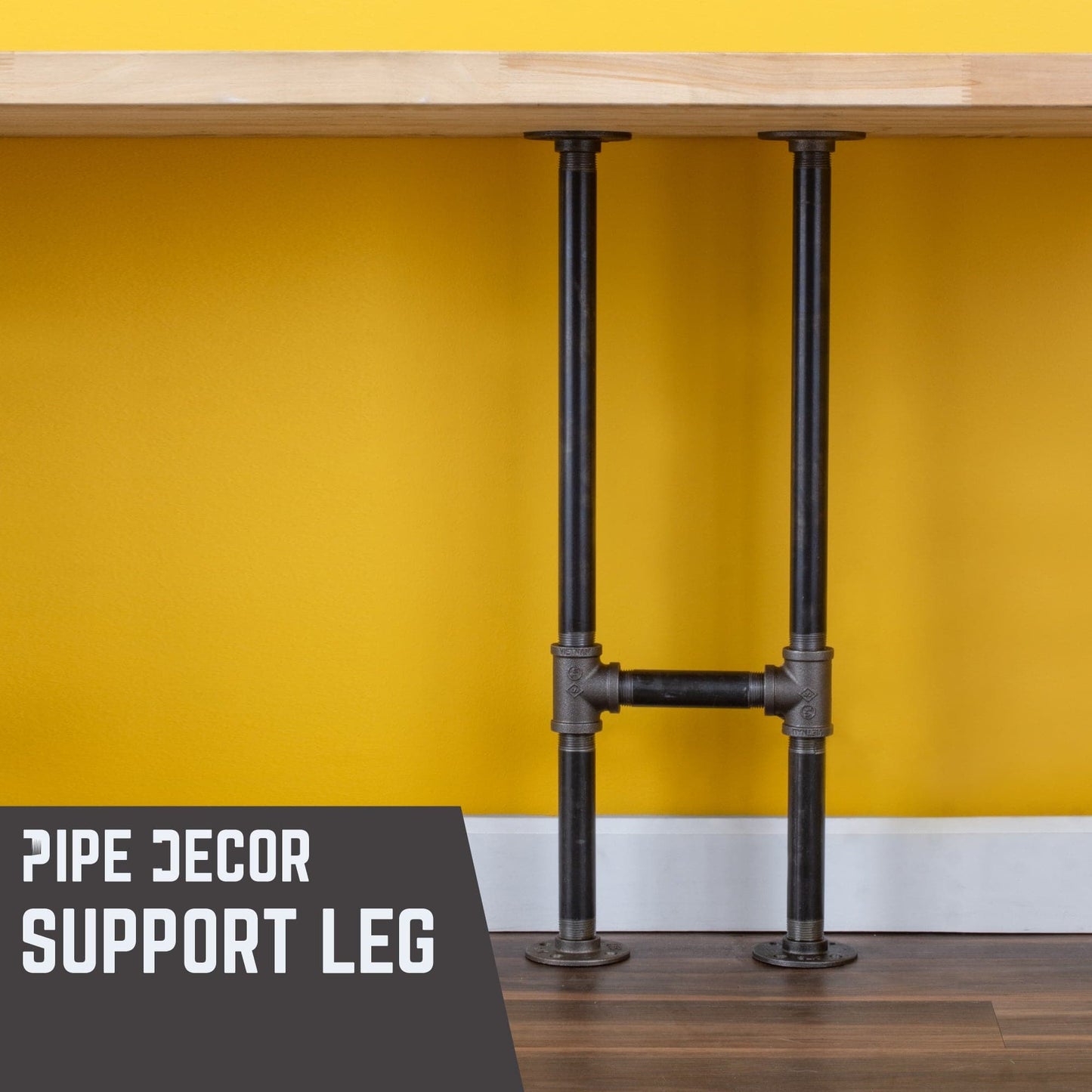 3/4 in. H Pipe Desk Support Leg - 1 Leg