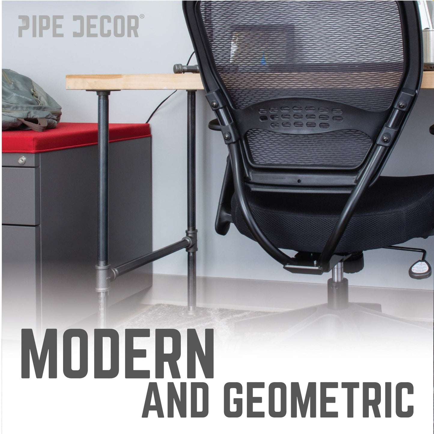 3/4 in. H Pipe Desk Main. Leg - 1 Leg