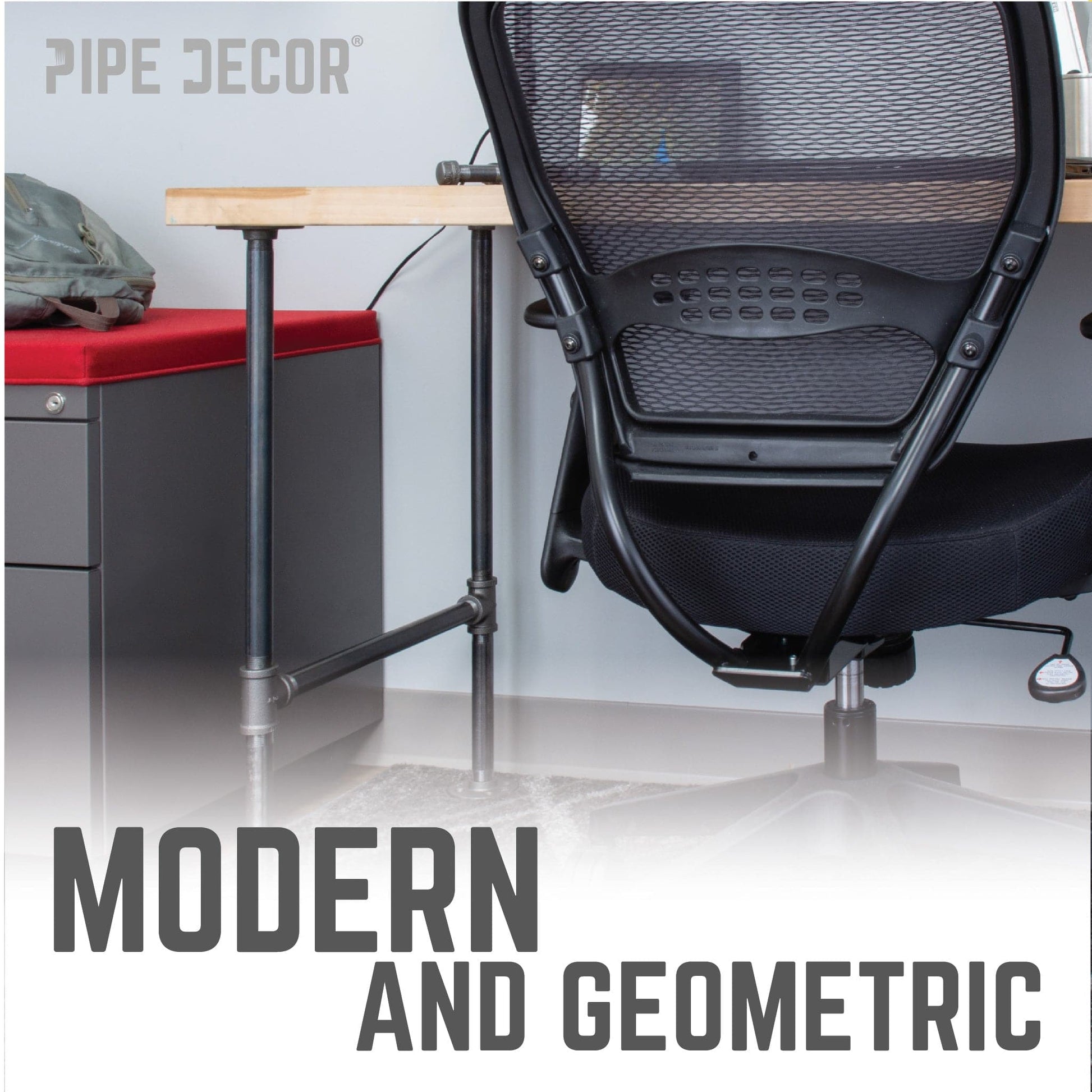 3/4 in. H Pipe Desk Legs - 2 Pack