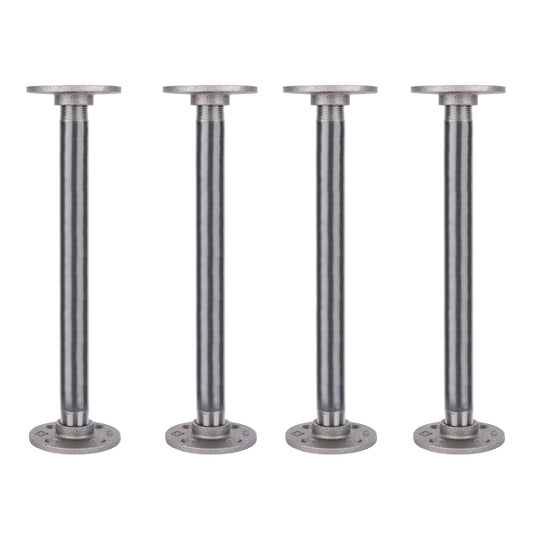 ¾ in. x 12 in. Round Flange Pipe Table Legs - 4 Pack