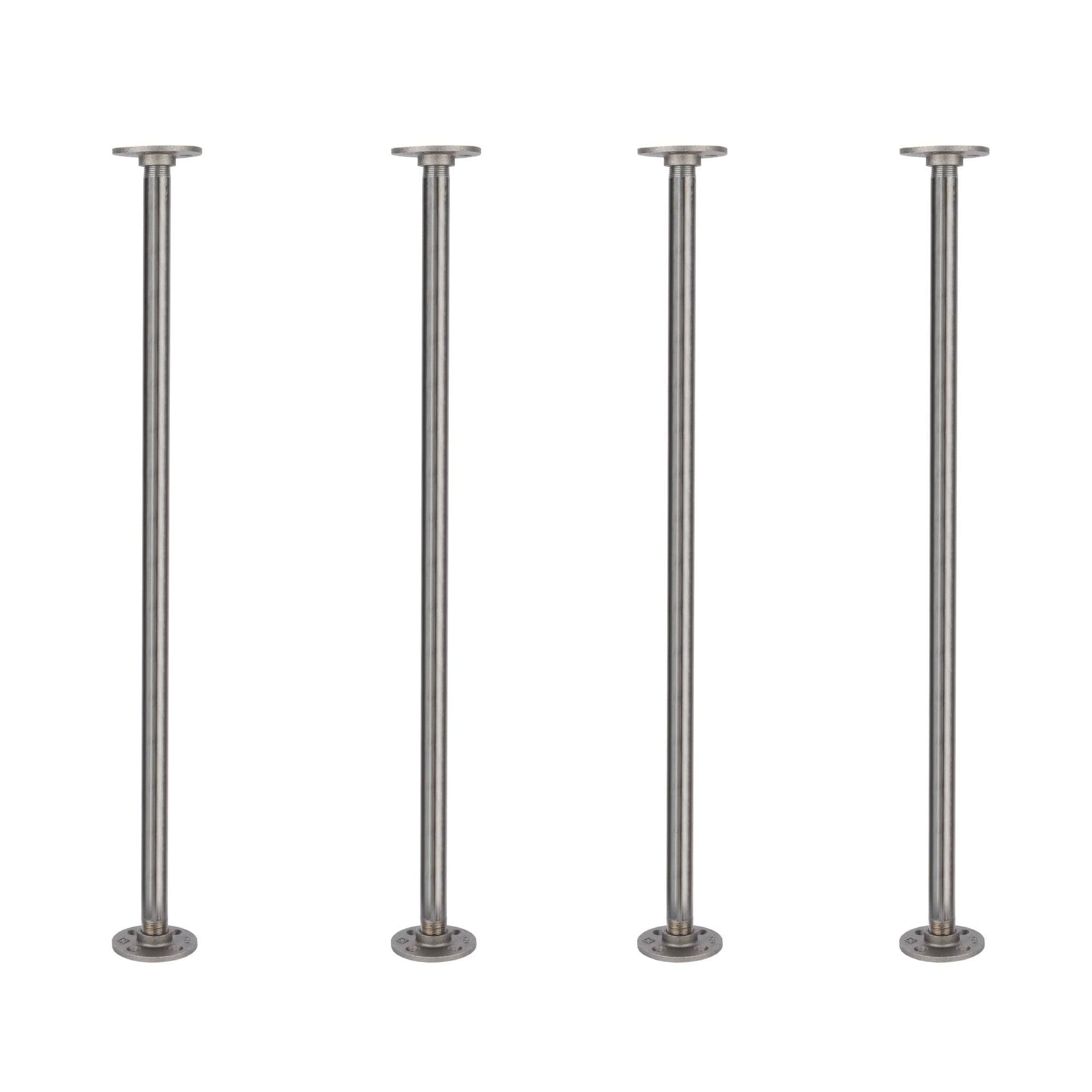 ¾ in. x 30 in. Round Flange Pipe Table Legs - 4 Pack