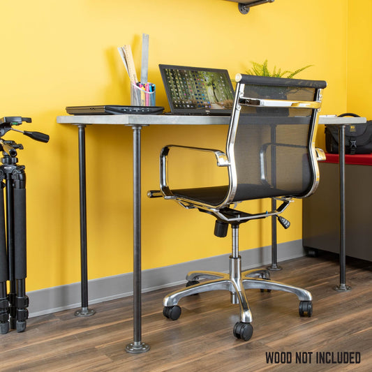 ¾ in. x 30 in. Round Flange Pipe Table Legs - 4 Pack