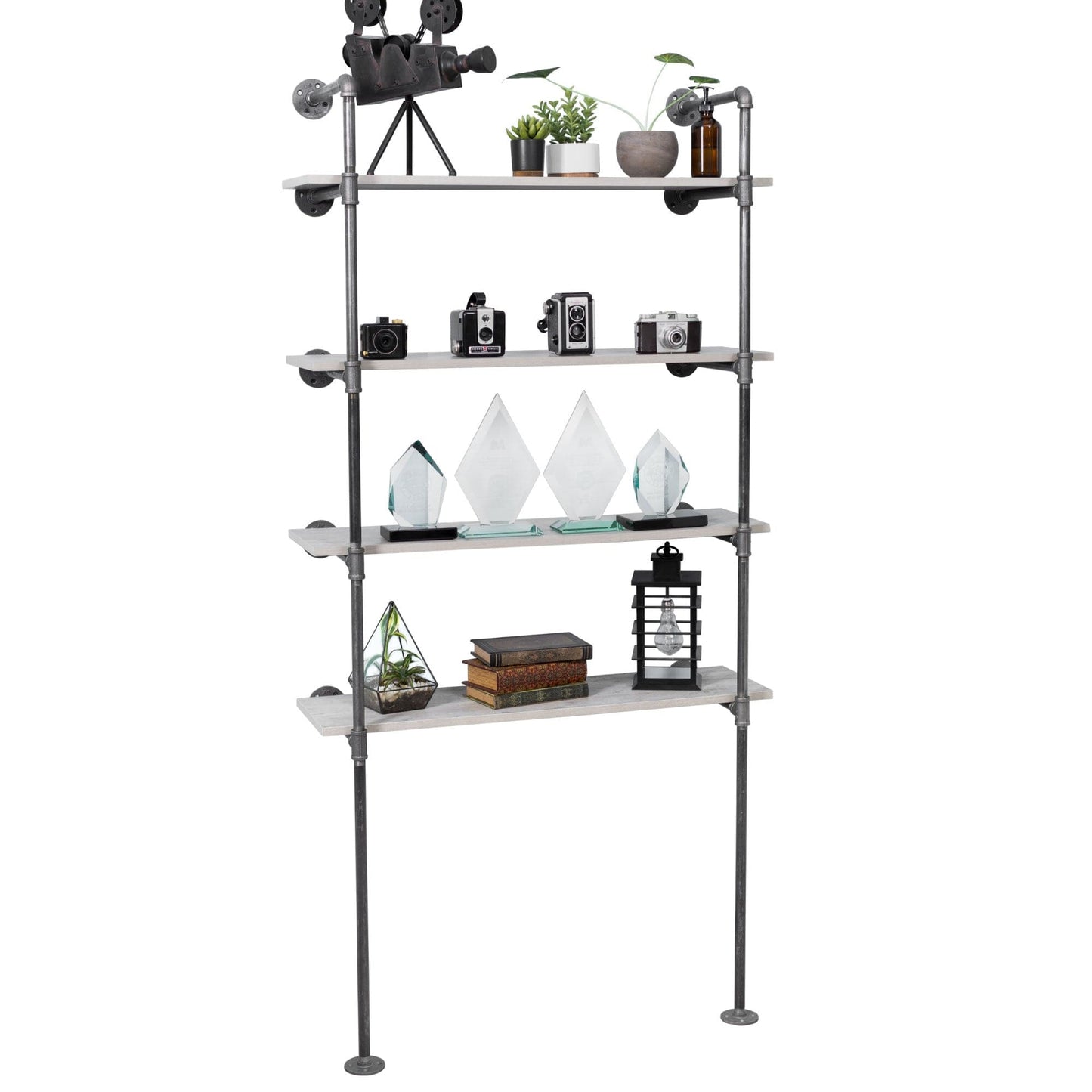 4 -Tier Floor Mounted Shelf By PIPE DECOR