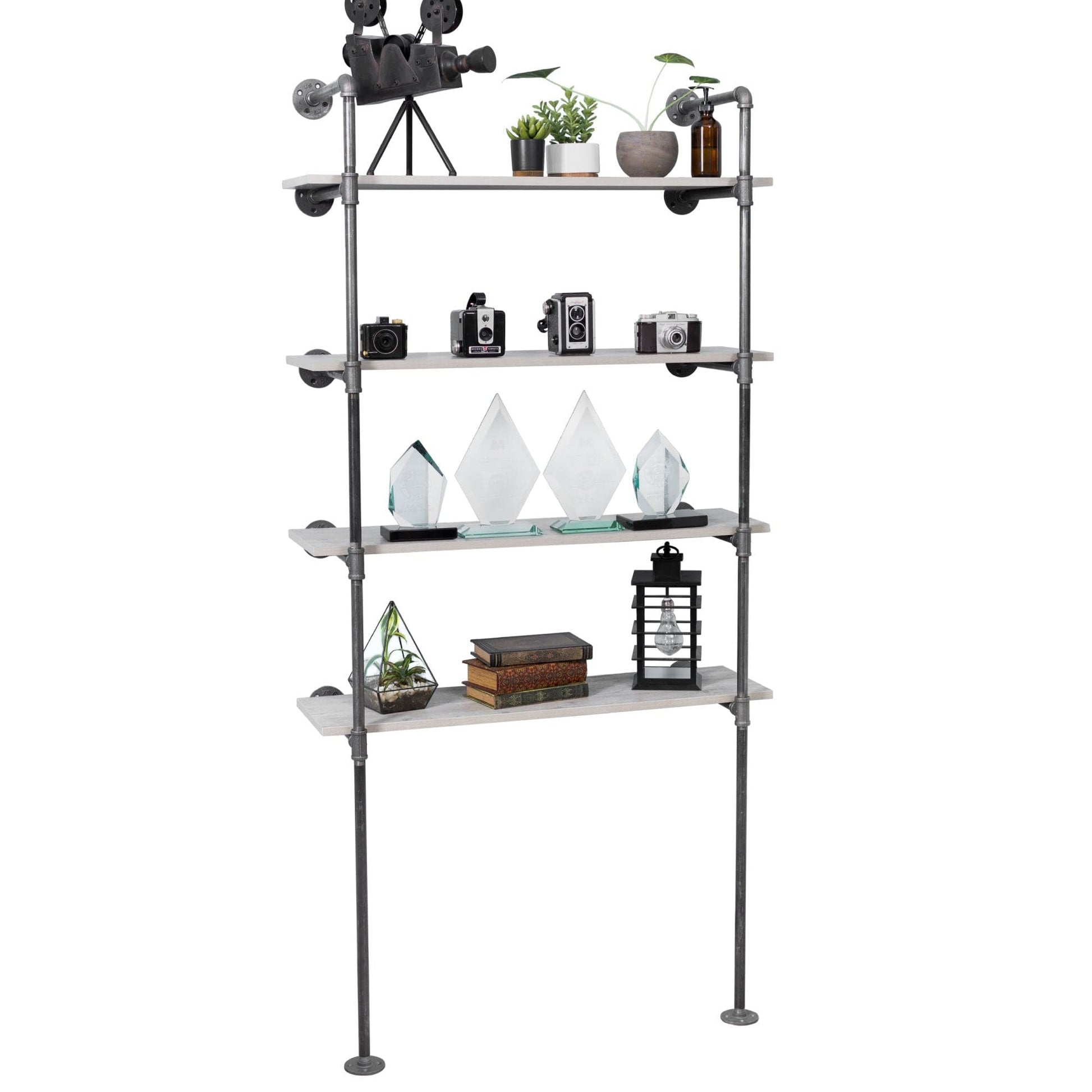 4 -Tier Floor Mounted Shelf By PIPE DECOR