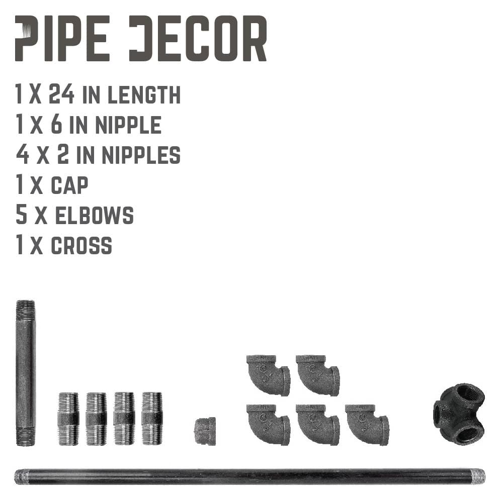 26.75 in. Freestanding Toilet Paper Holder By PIPE DECOR