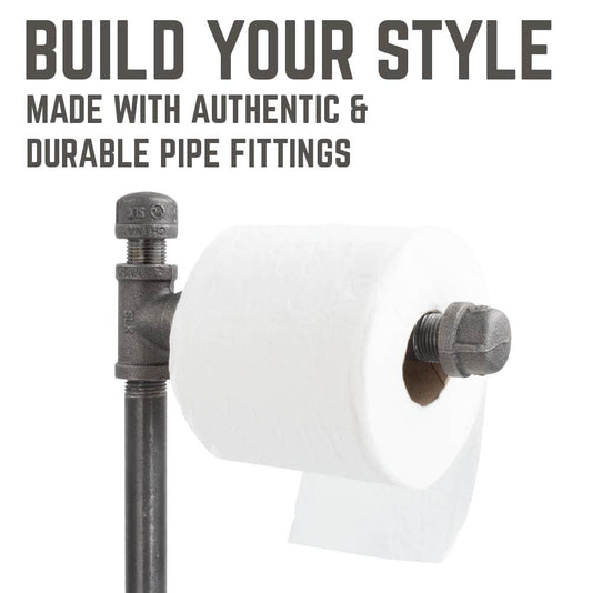 28.75 in. Freestanding Toilet Paper Holder By PIPE DECOR