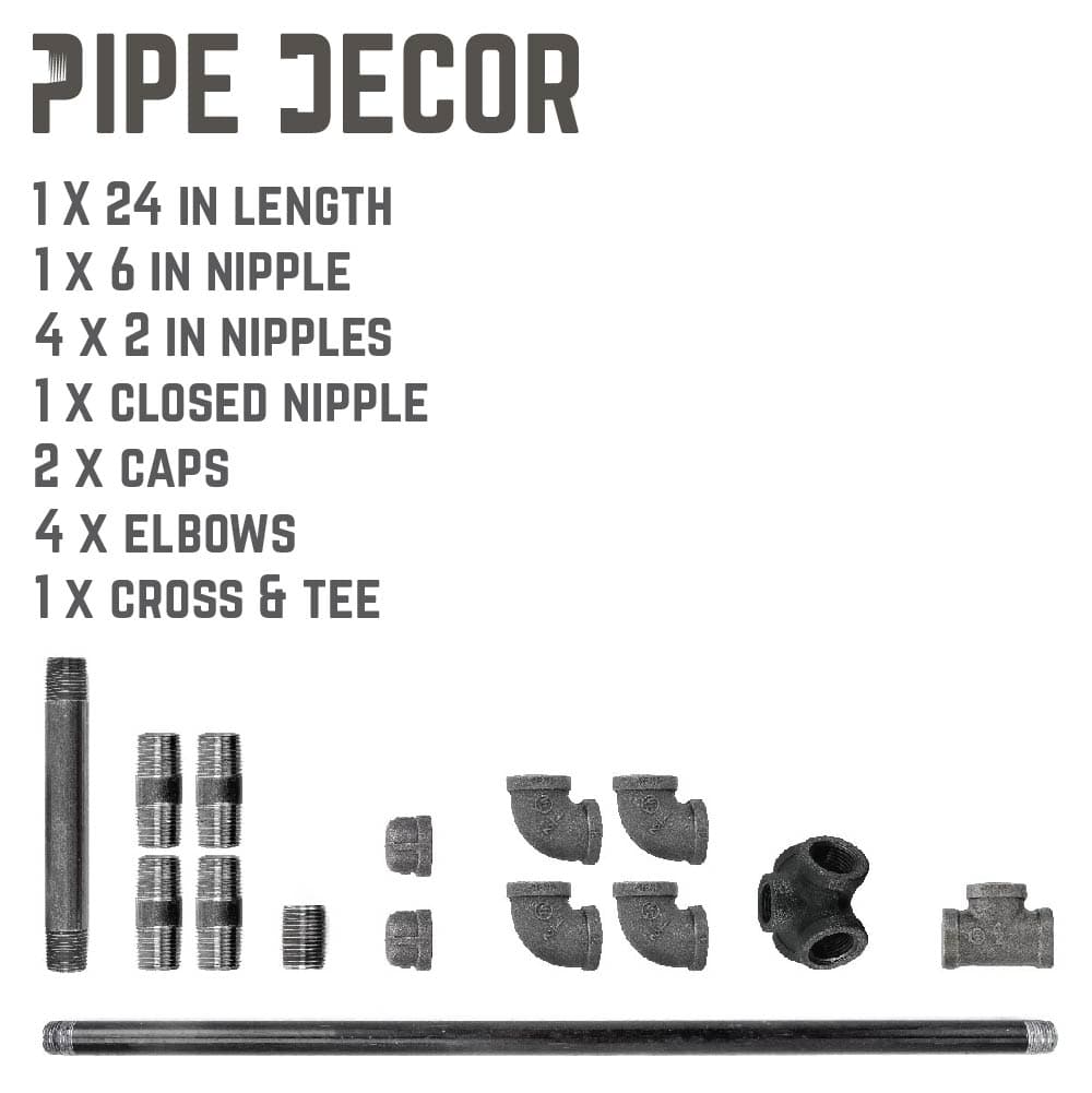 28.75 in. Freestanding Toilet Paper Holder By PIPE DECOR