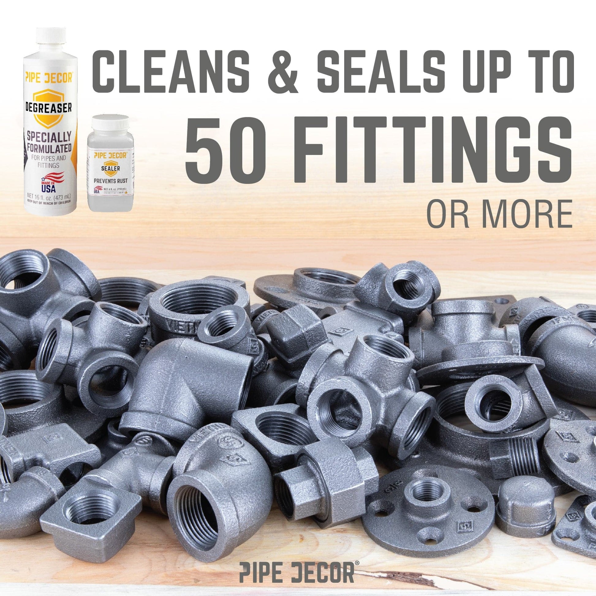 PIPE DECOR Complete Clean and Seal Kit