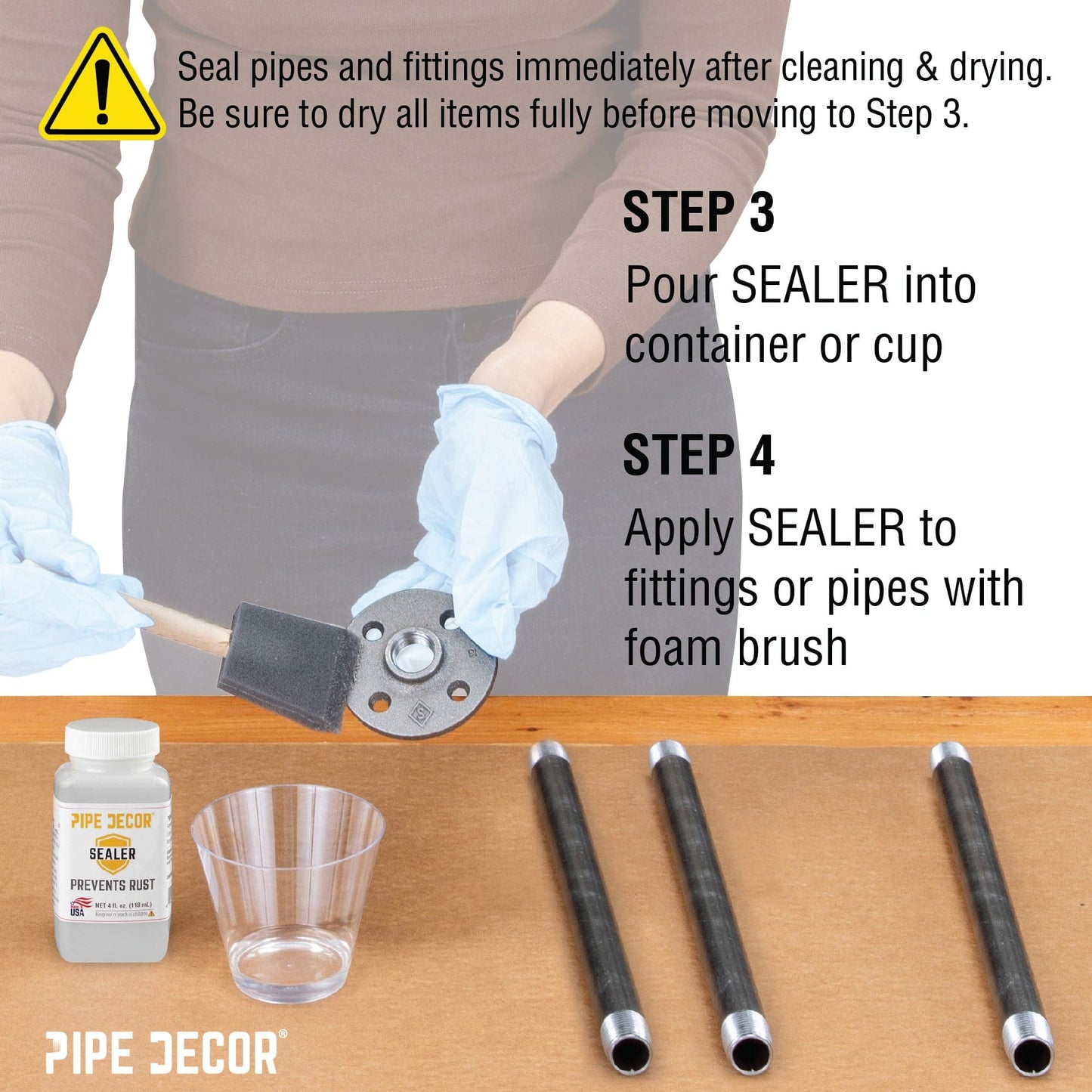 PIPE DECOR Complete Clean and Seal Kit