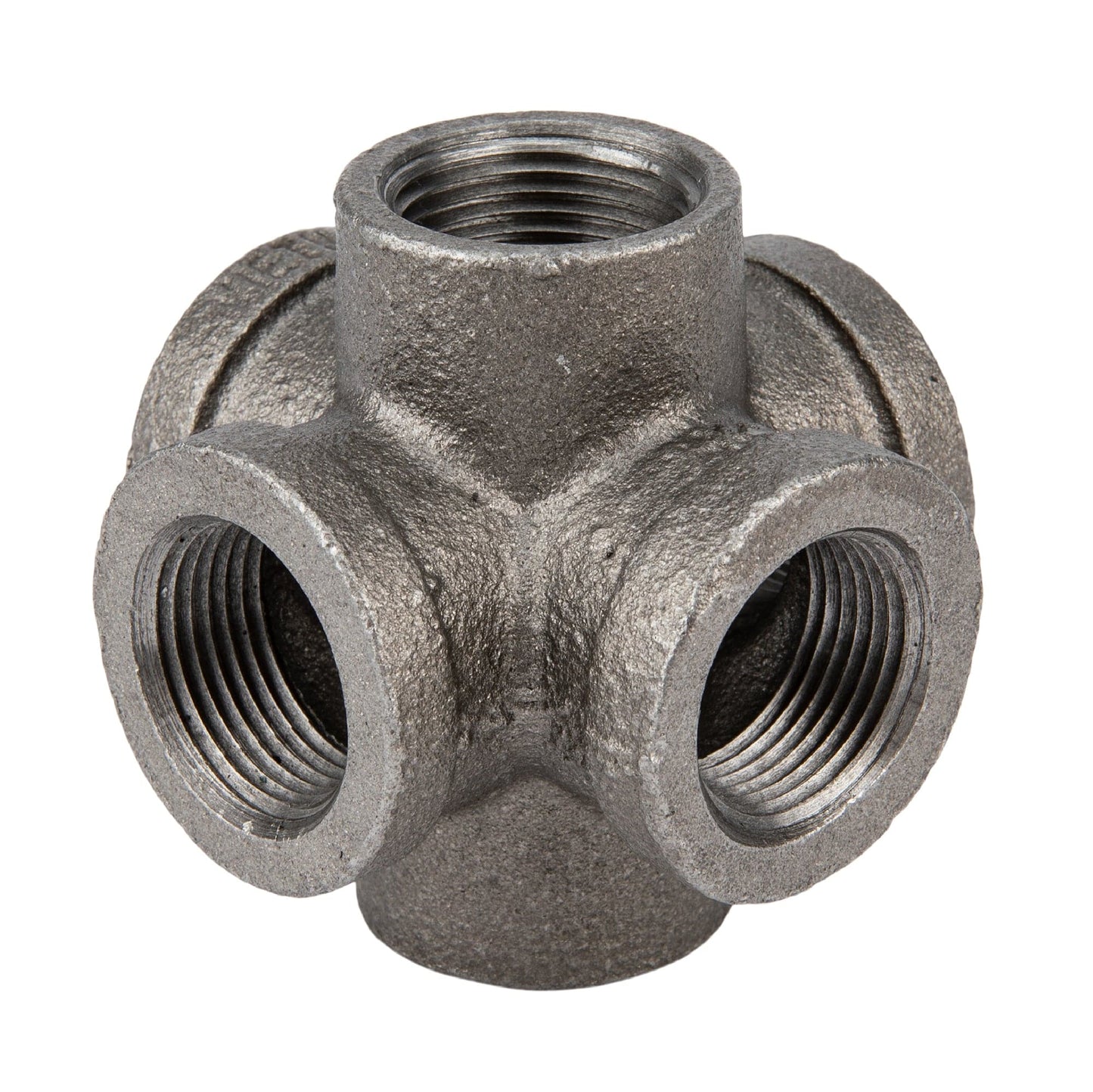 1 in. Black 6-Way Fitting