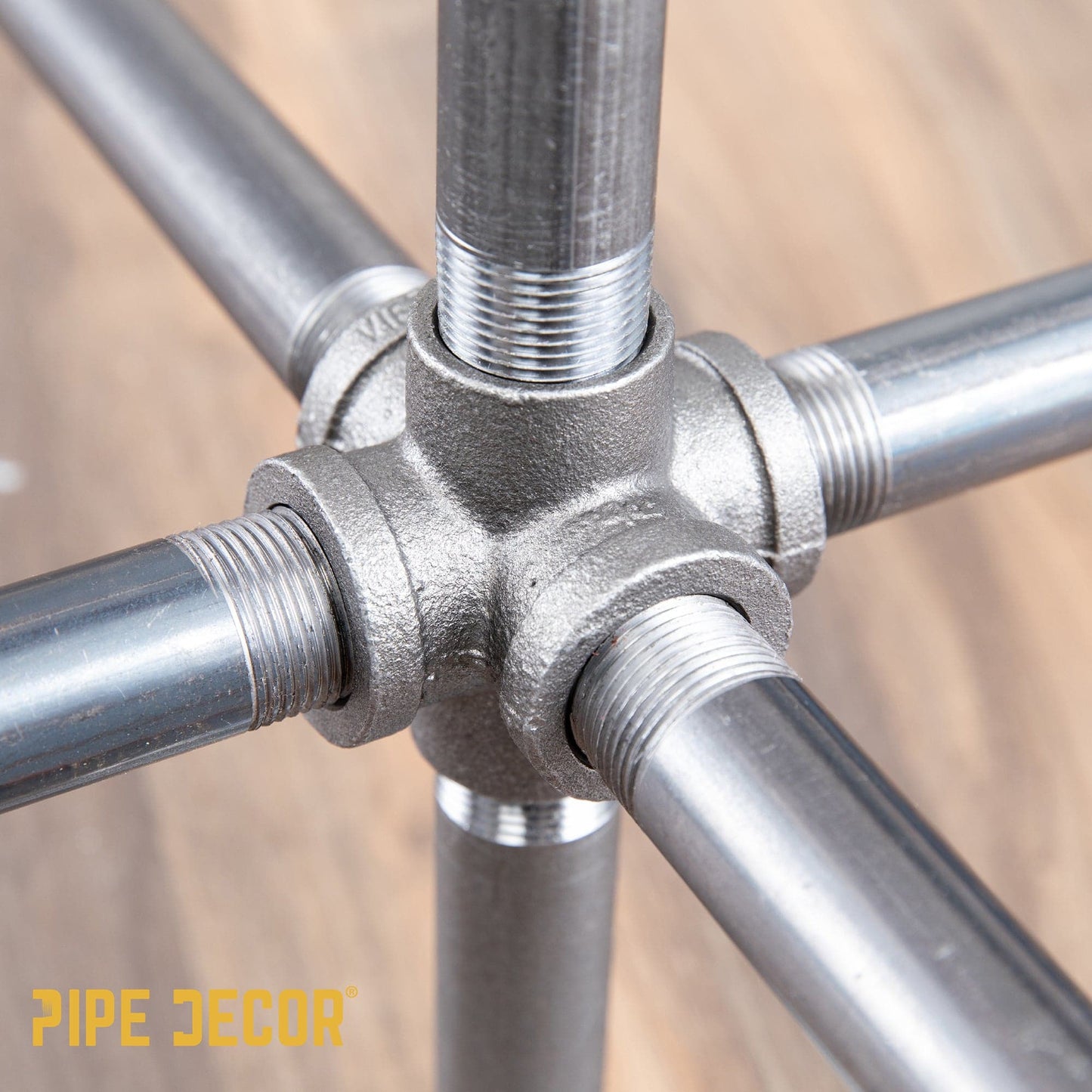 3/4 in. Black 6-Way Fitting