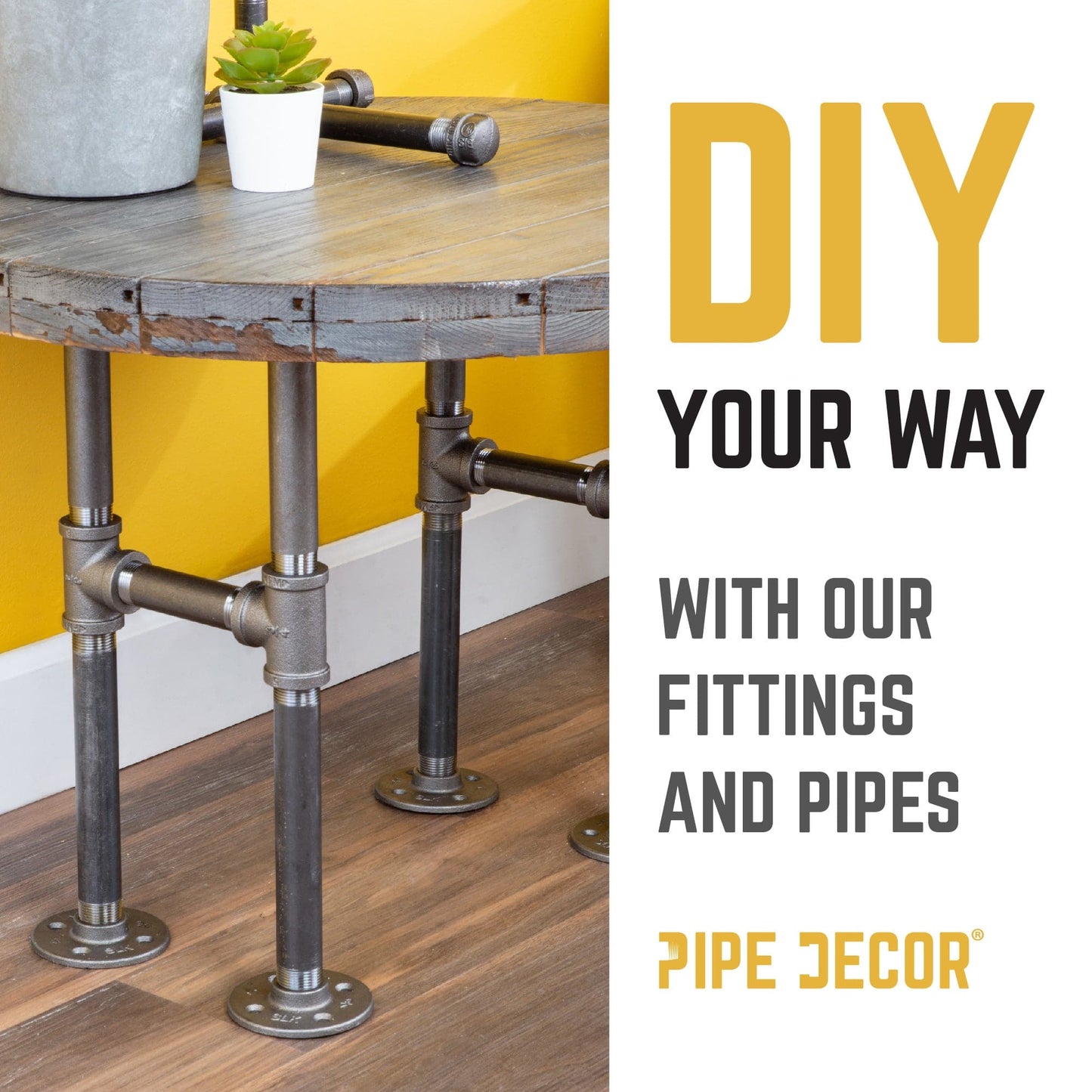 1 in. Black 5-Way Fitting