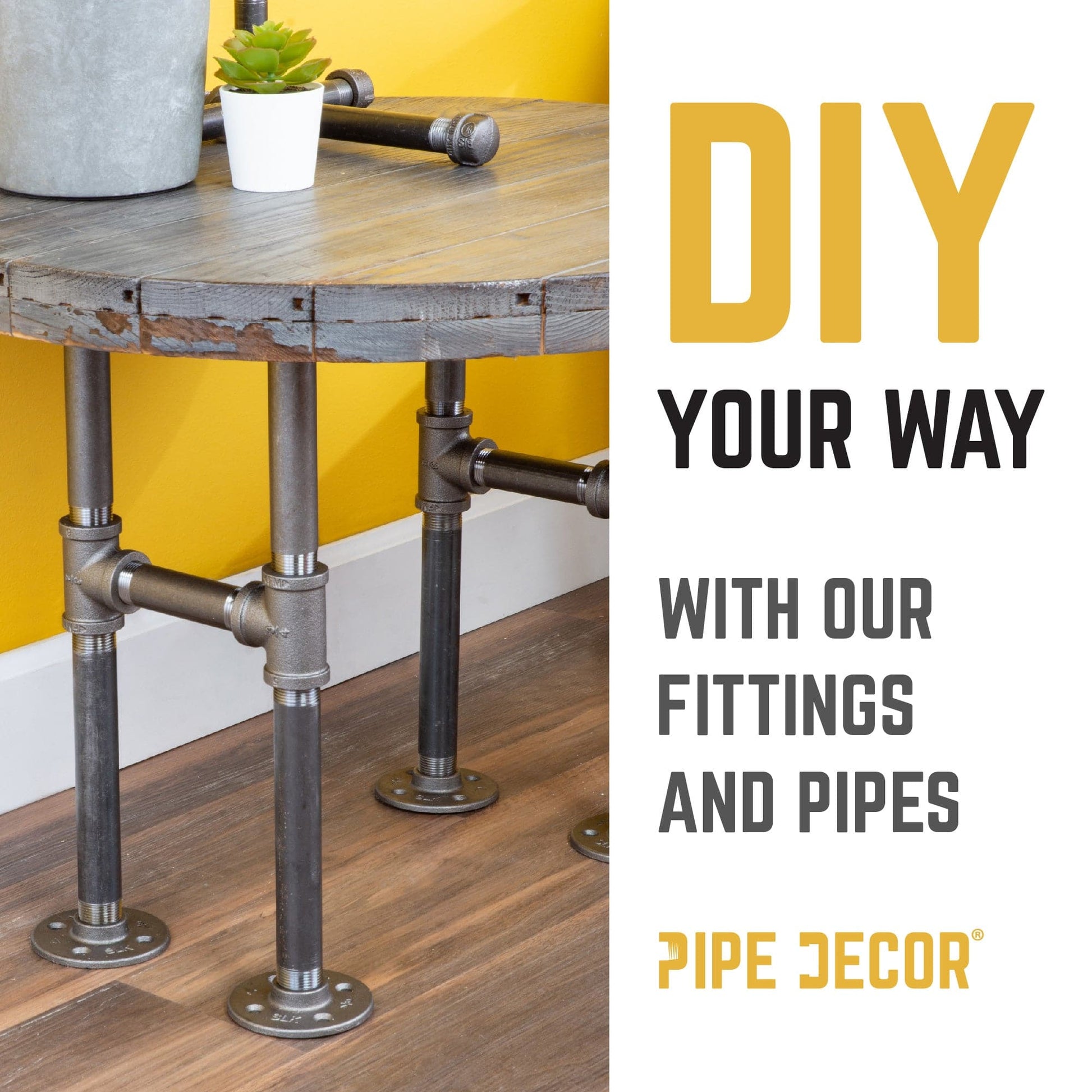 1 in. Black 5-Way Fitting