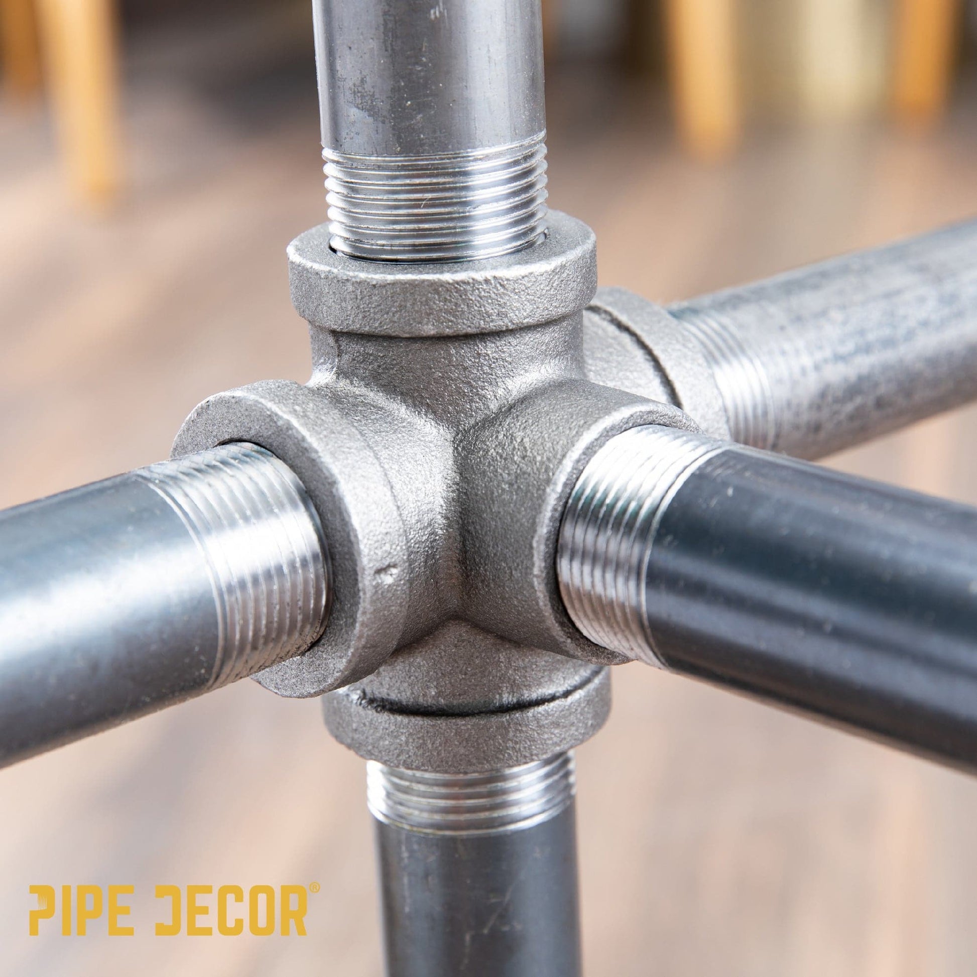 1 in. Black 5-Way Fitting