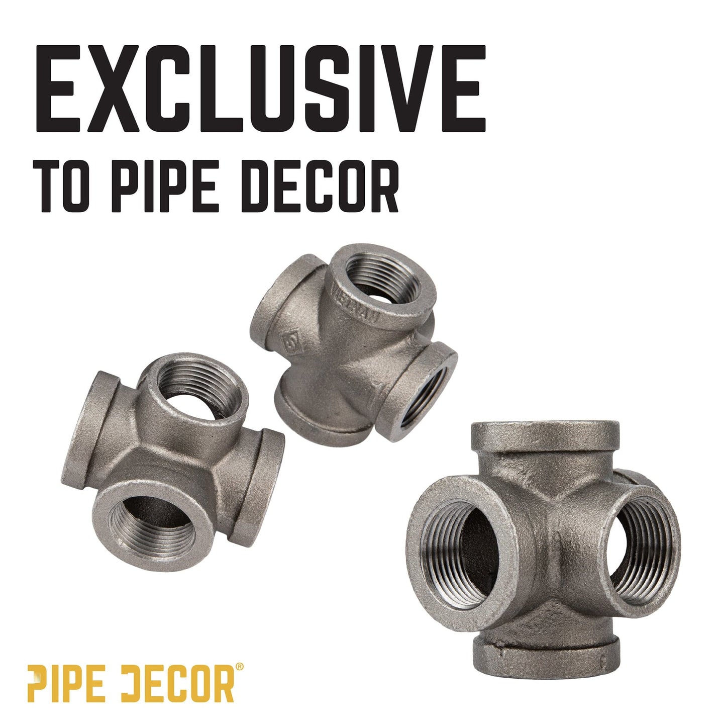 3/4 in. Black 5-Way Fitting