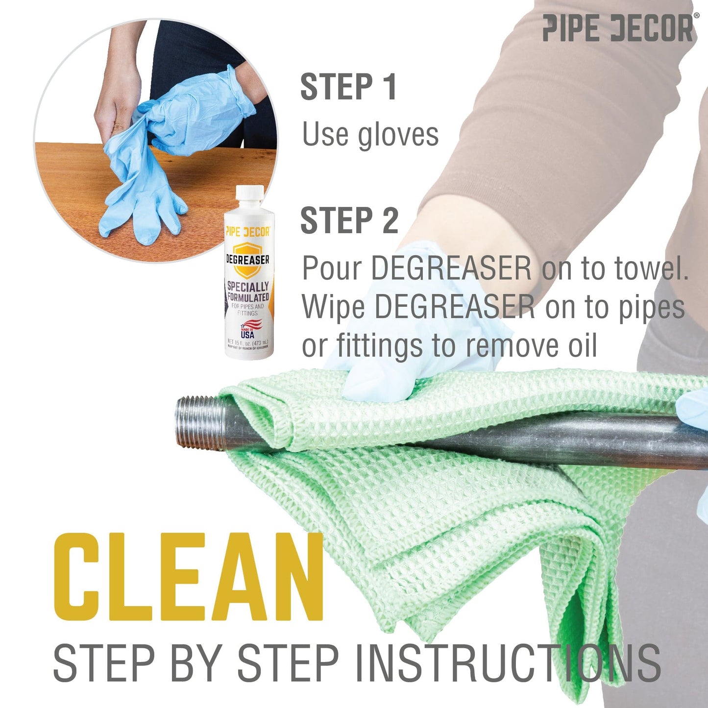 PIPE DECOR 16 oz. Degreaser