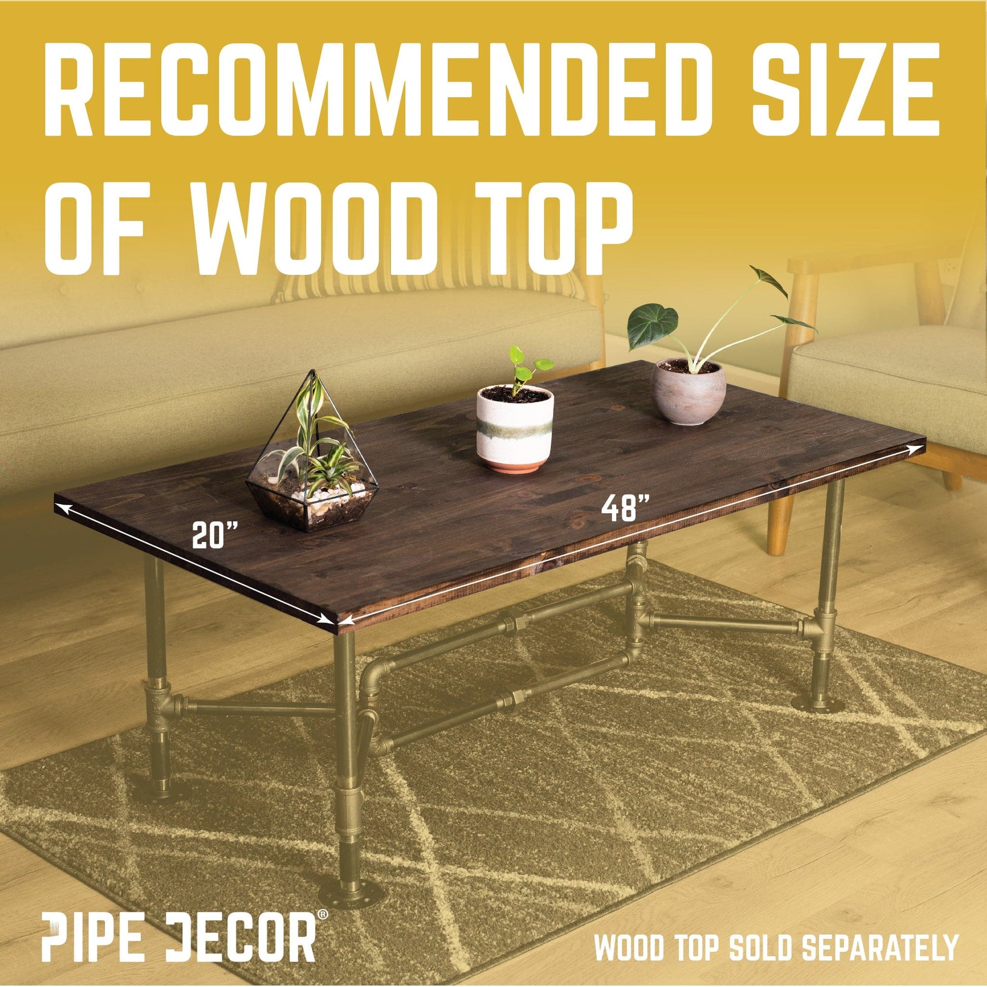 Loop Coffee Table By PIPE DECOR