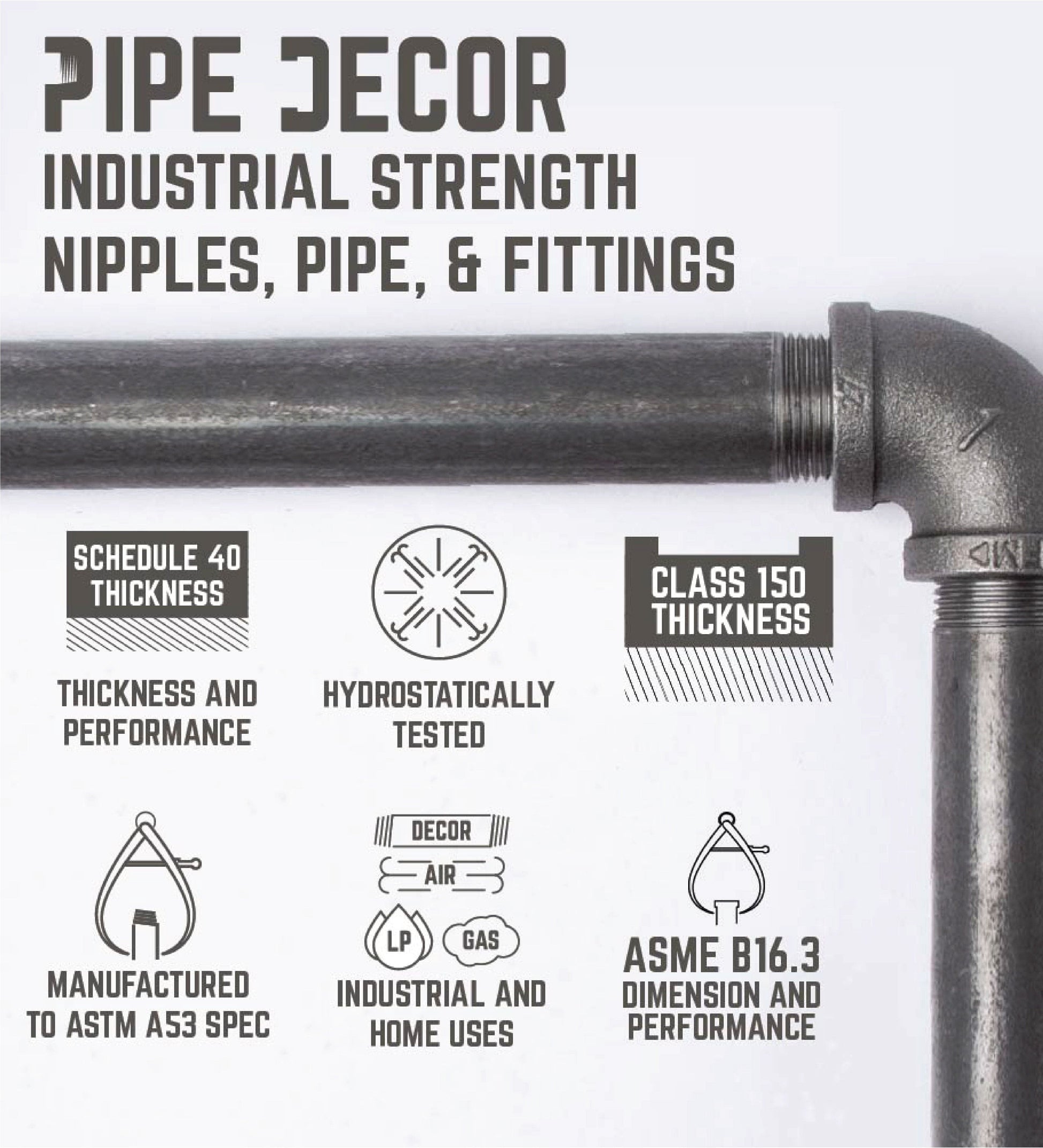 H Desk by PIPE DECOR