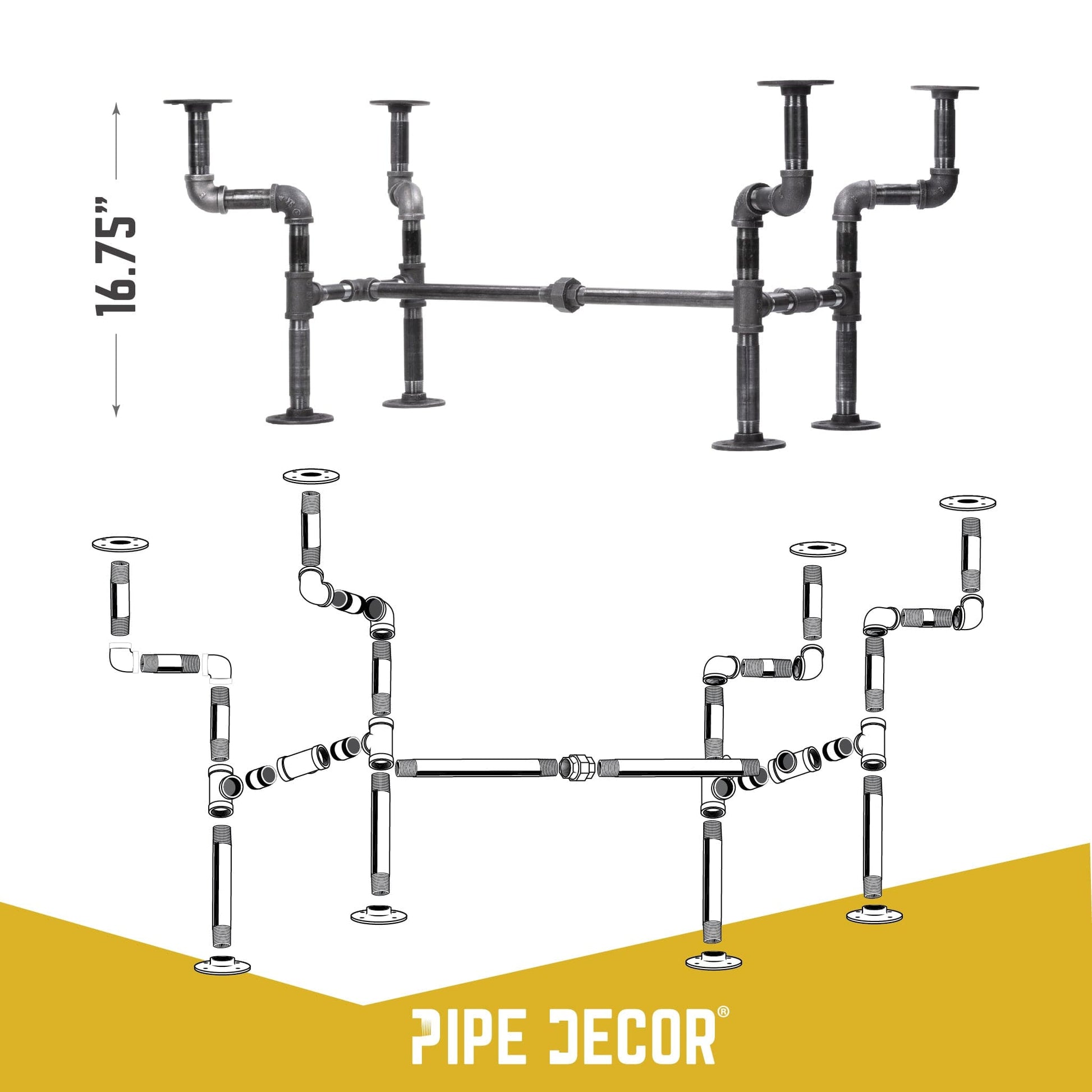 Streetlights Coffee Table By PIPE DECOR