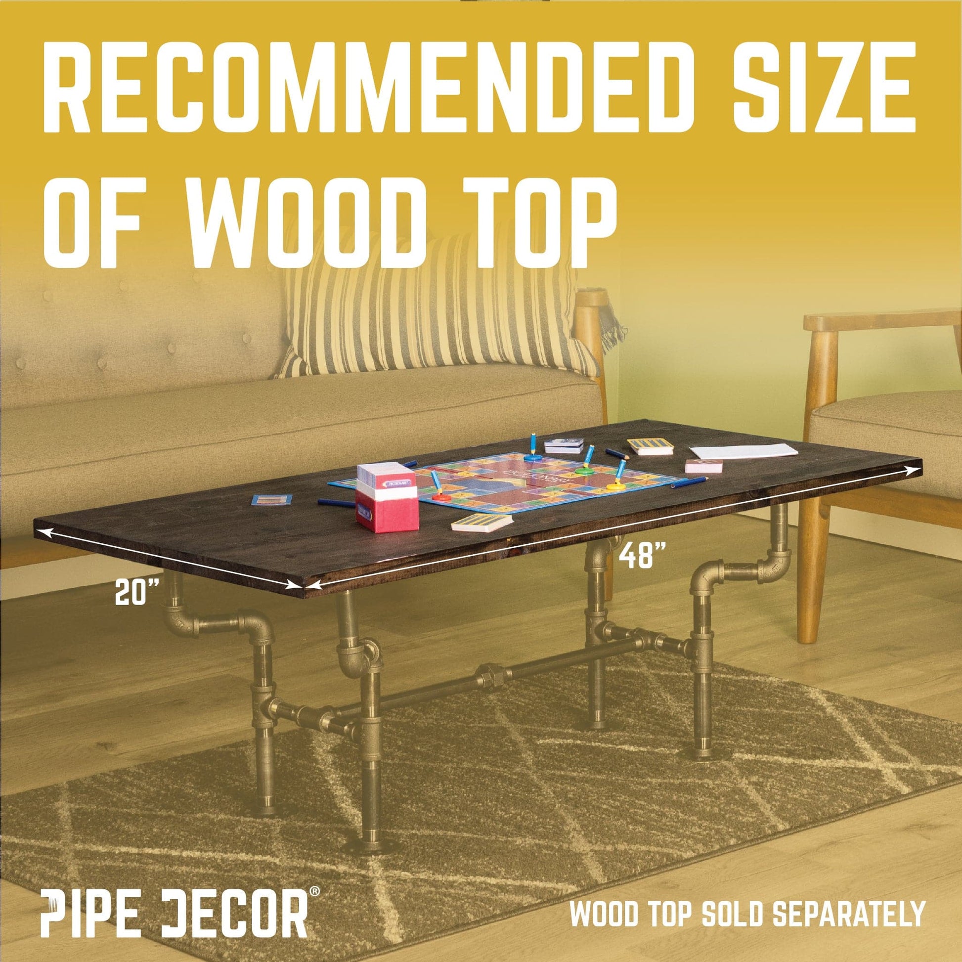 Streetlights Coffee Table By PIPE DECOR