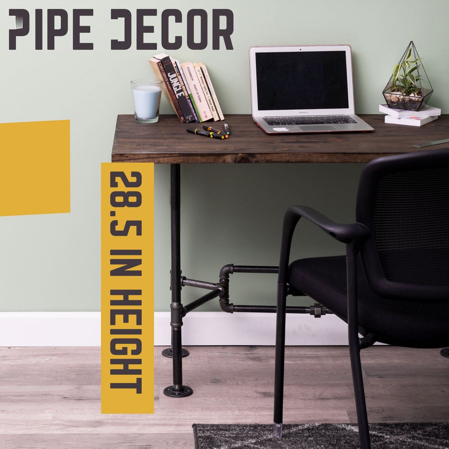 O Design Desk By PIPE DECOR
