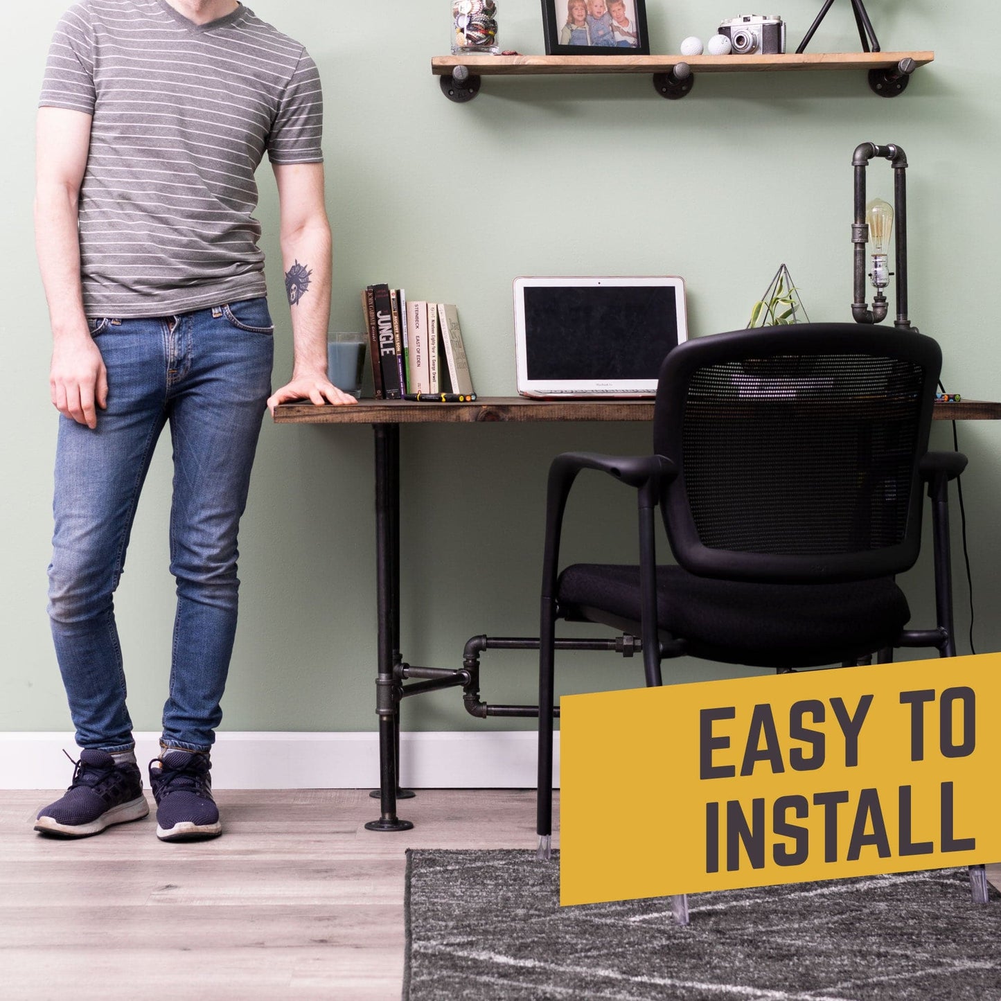 O Design Desk By PIPE DECOR