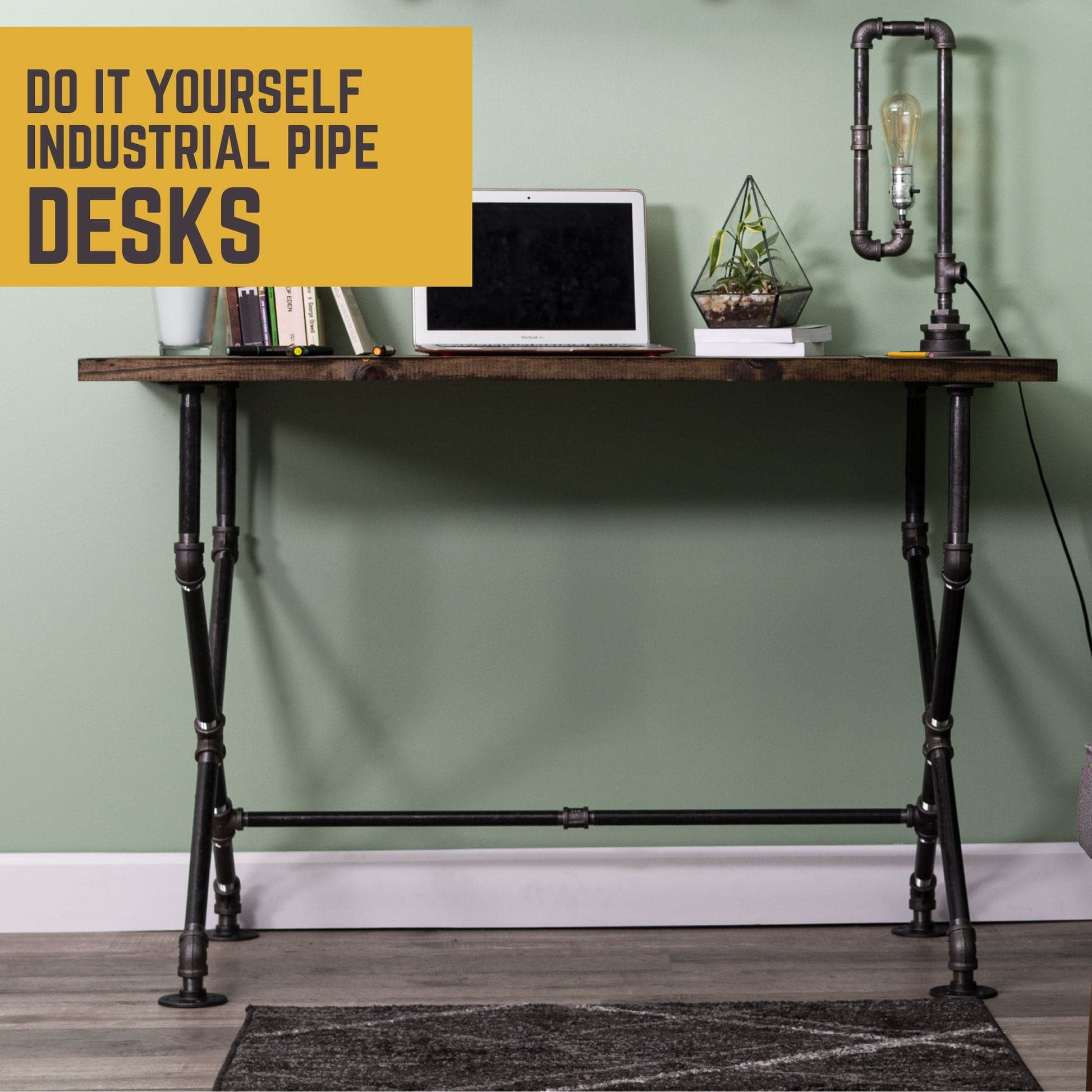X Desk By PIPE DECOR