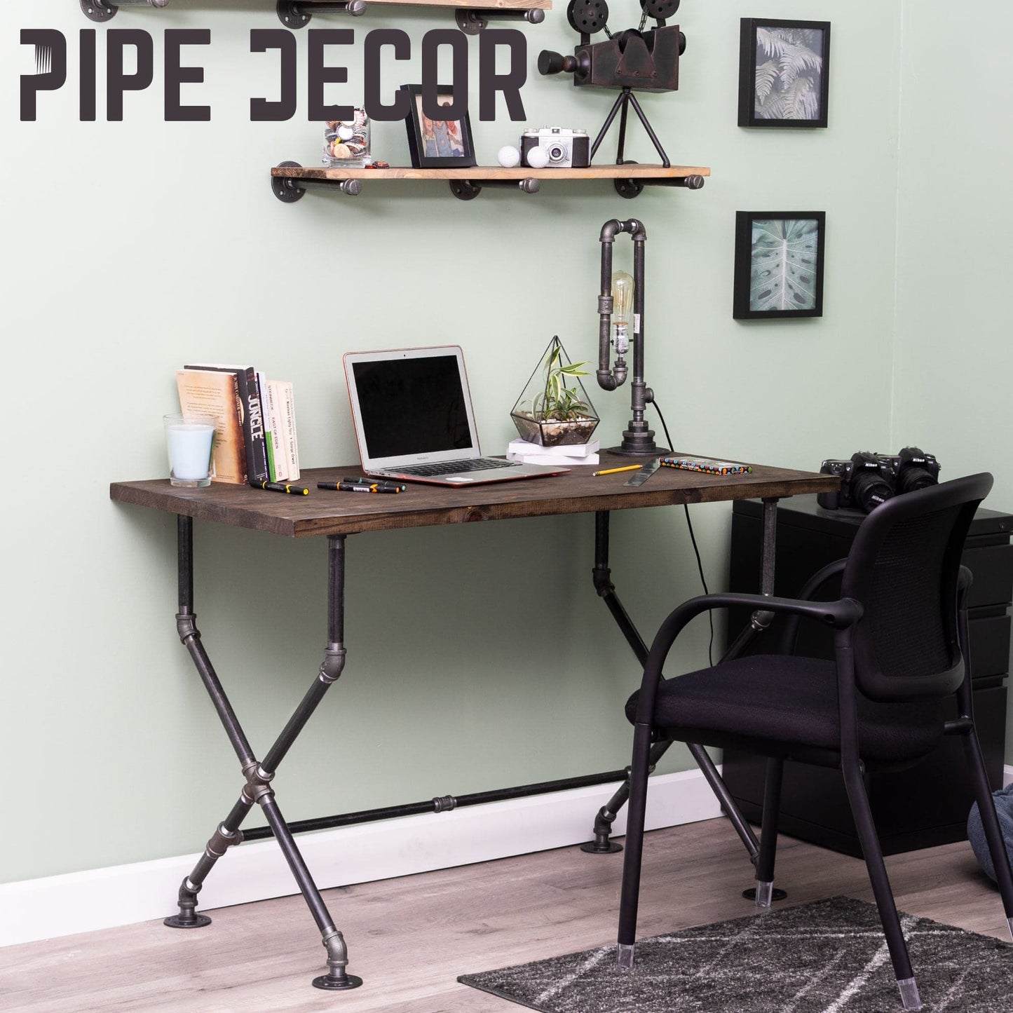 X Desk By PIPE DECOR