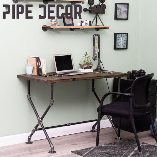 X Desk By PIPE DECOR