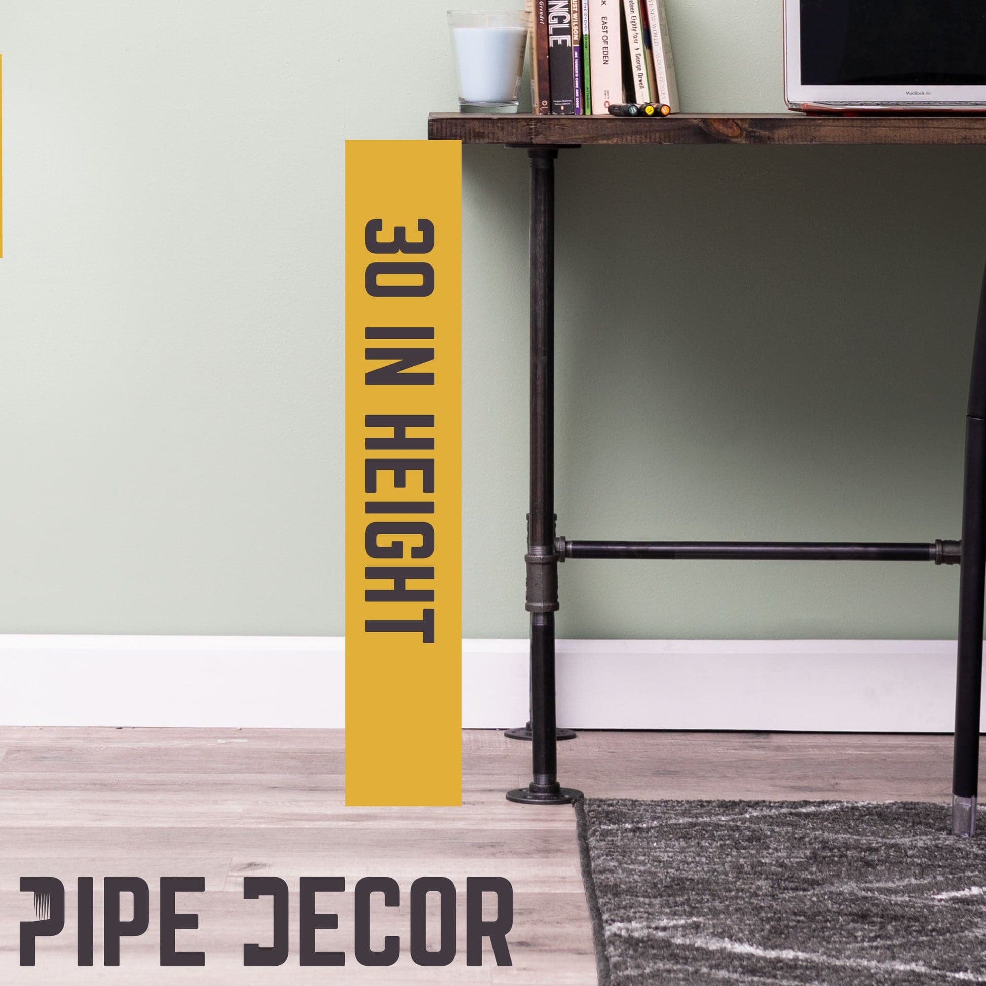 H Desk by PIPE DECOR