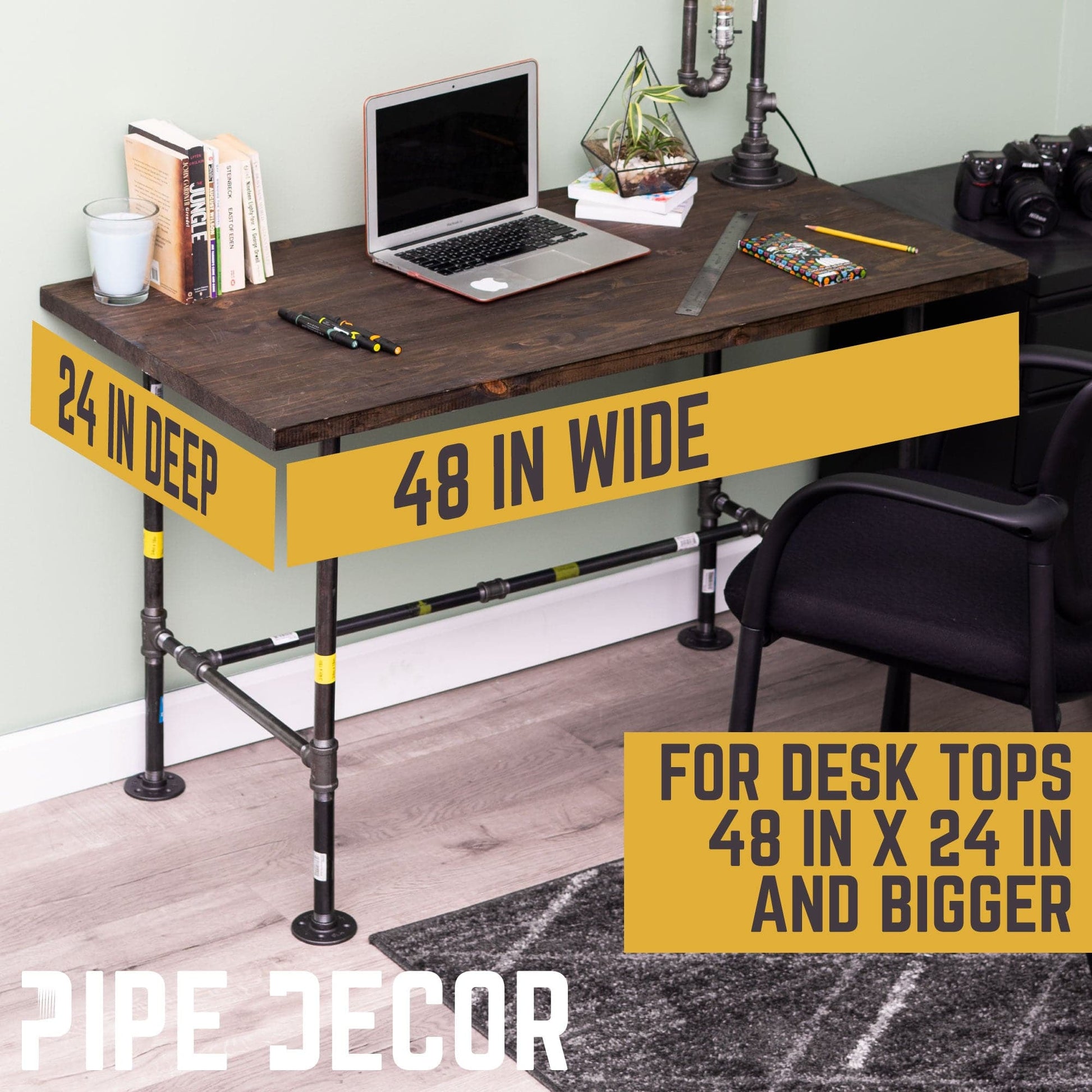 H Desk by PIPE DECOR