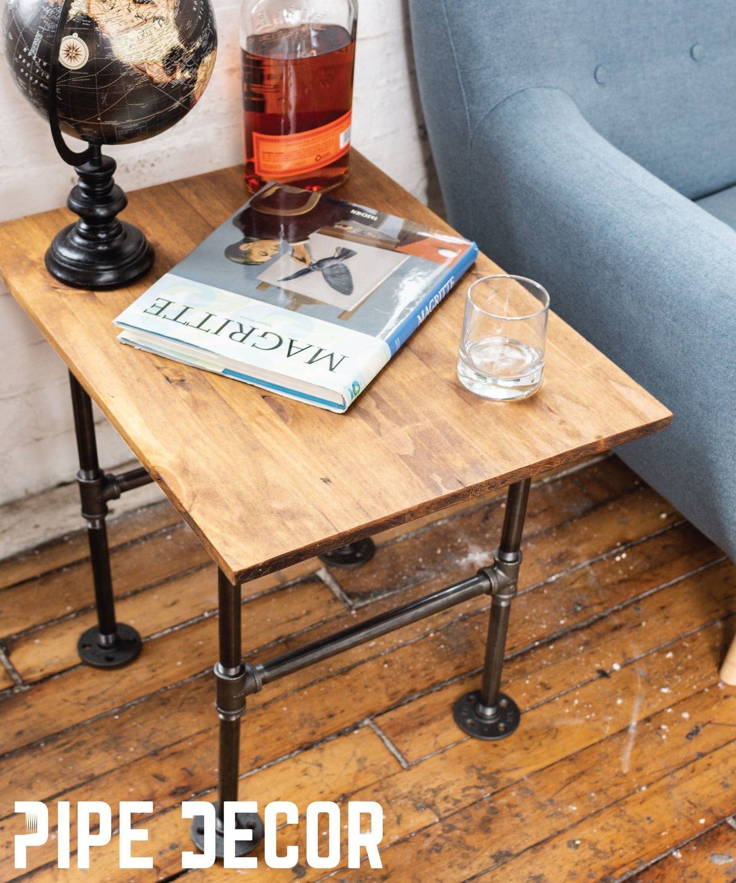 H End Table By PIPE DECOR