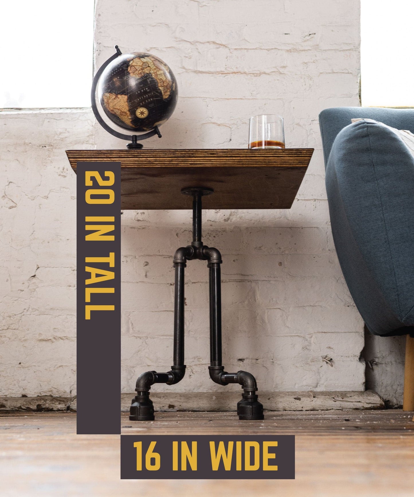 Roots End Table By PIPE DECOR