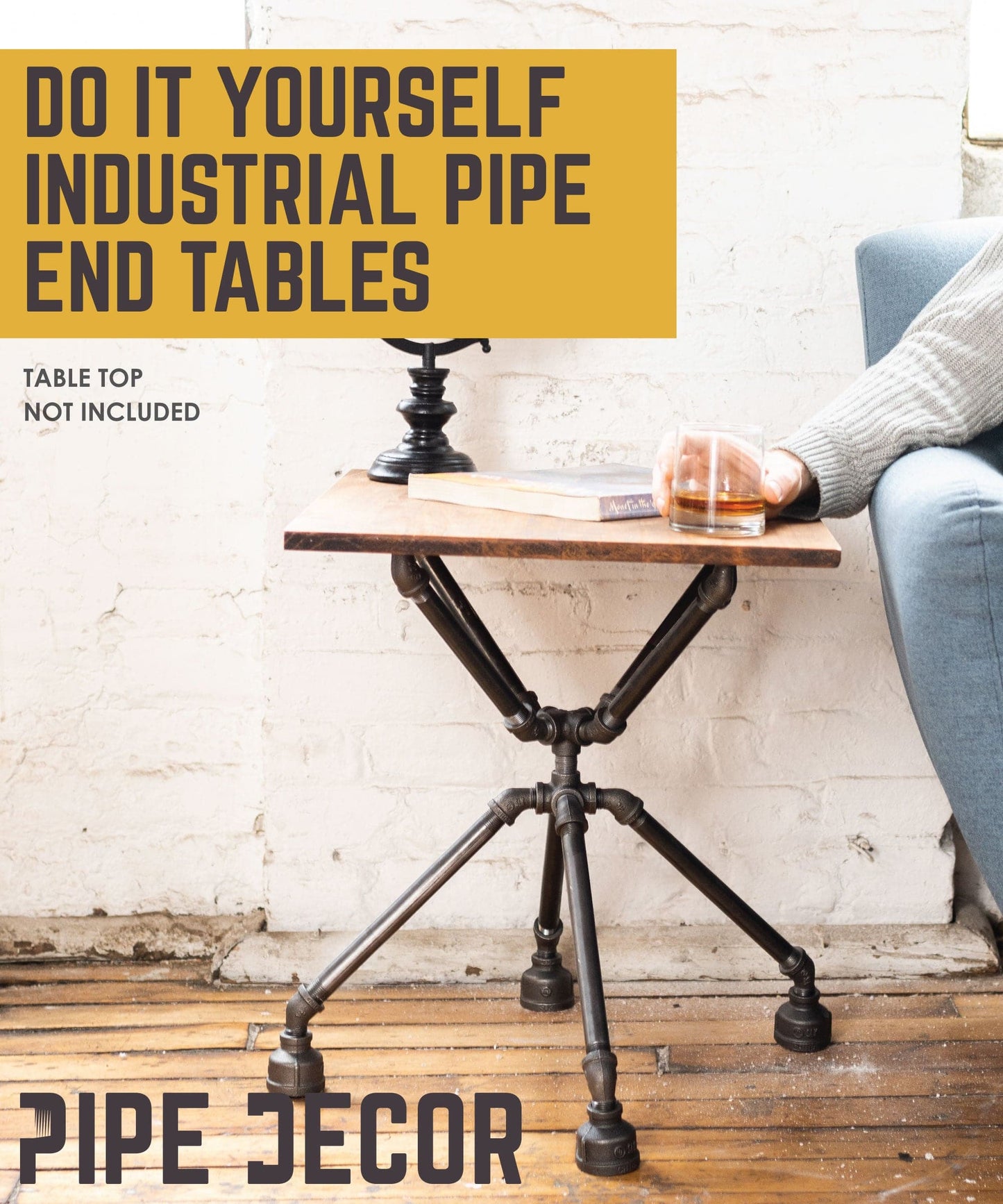 Spider End Table By PIPE DÉCOR