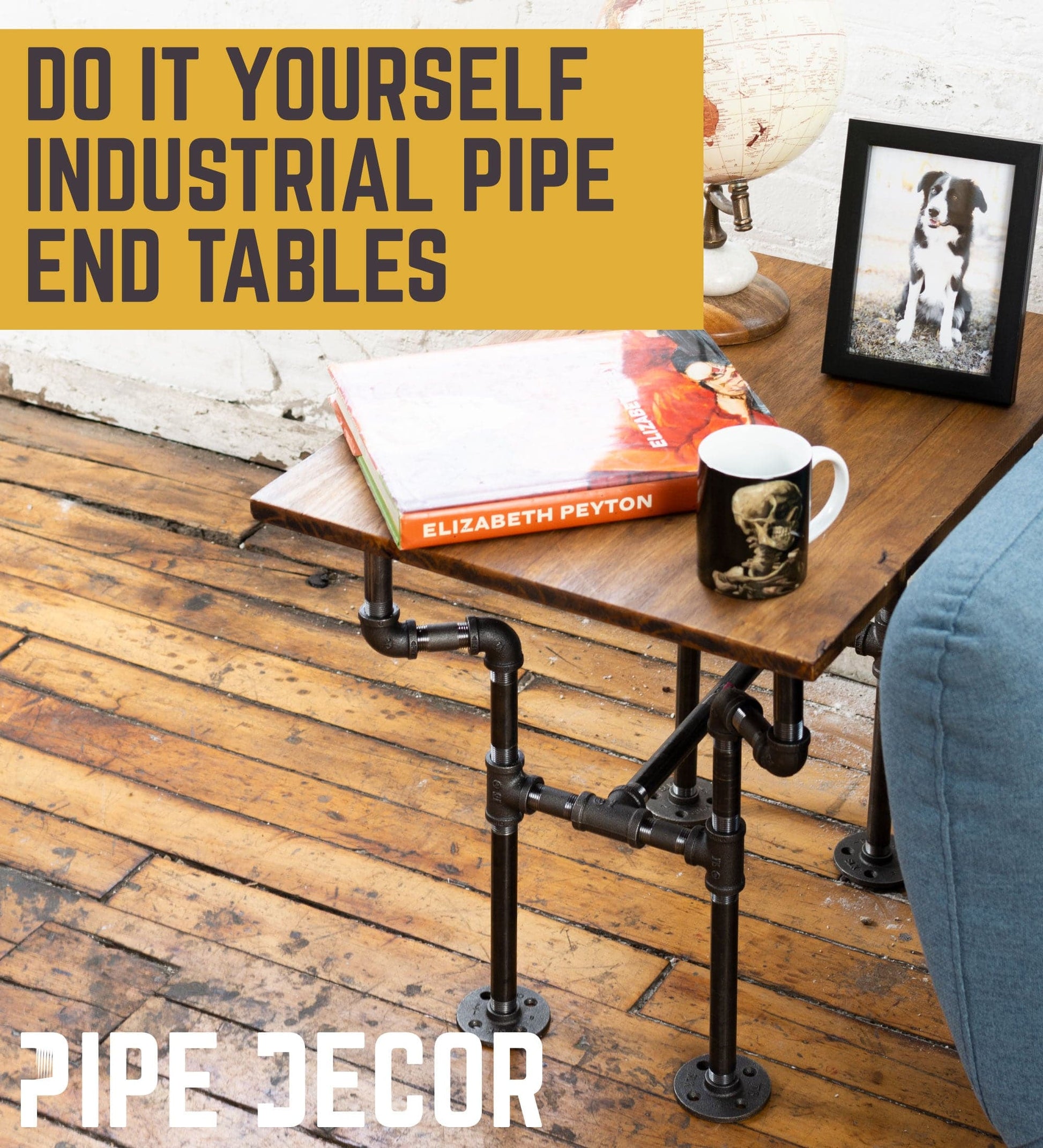 Streetlights End Table By PIPE DECOR