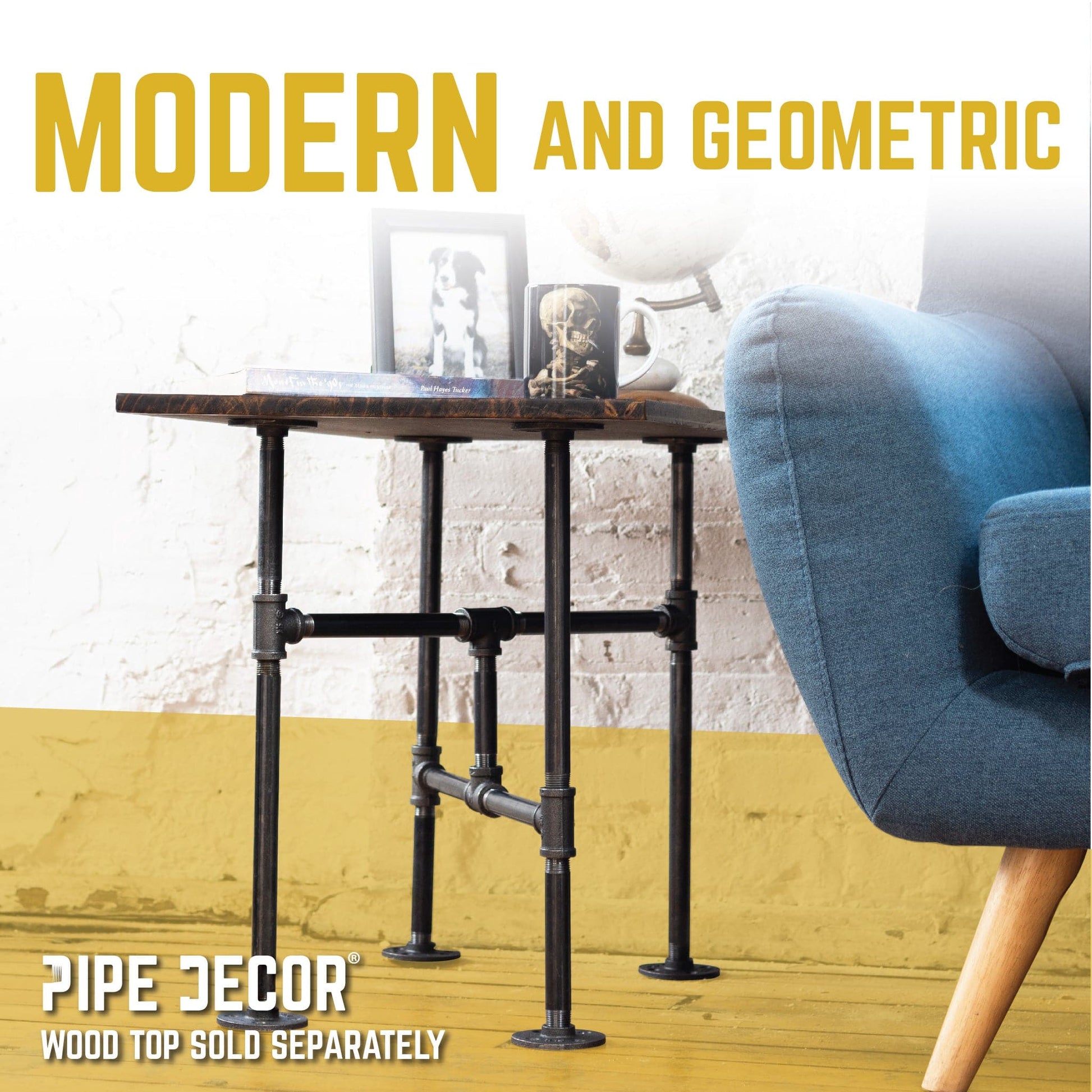 Turnpike End Table By PIPE DECOR