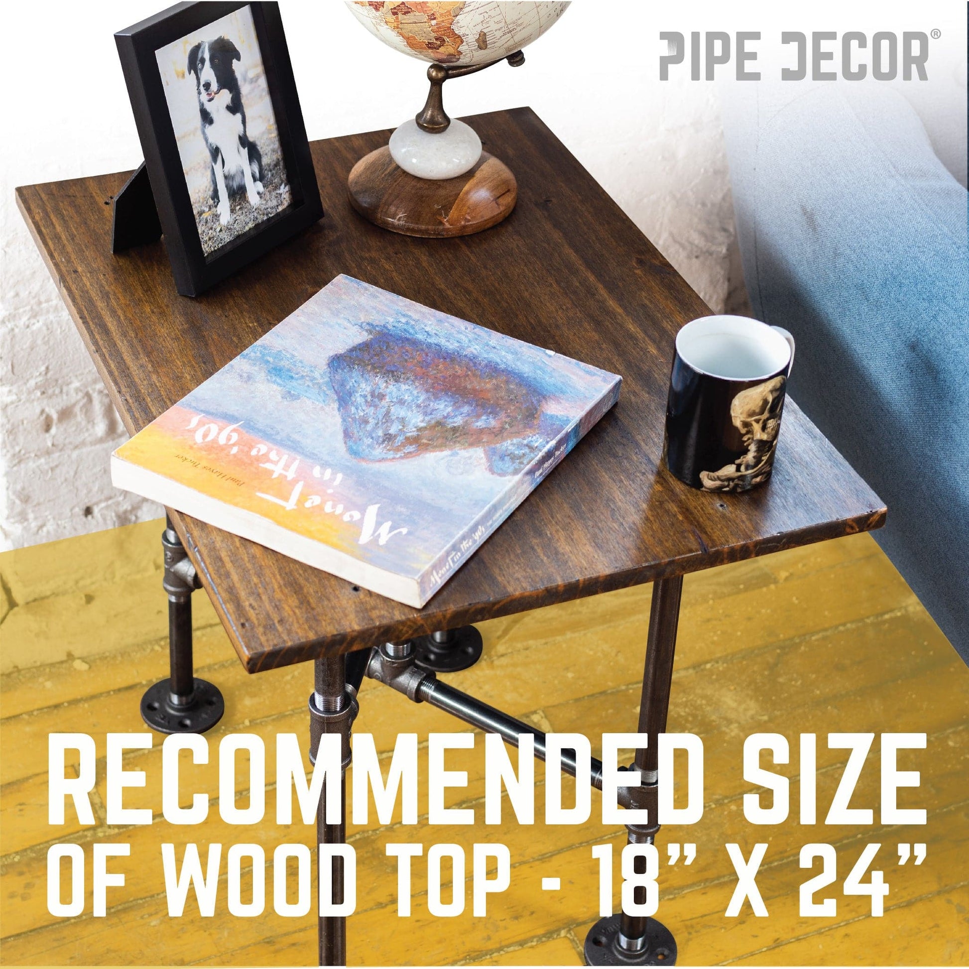 Turnpike End Table By PIPE DECOR