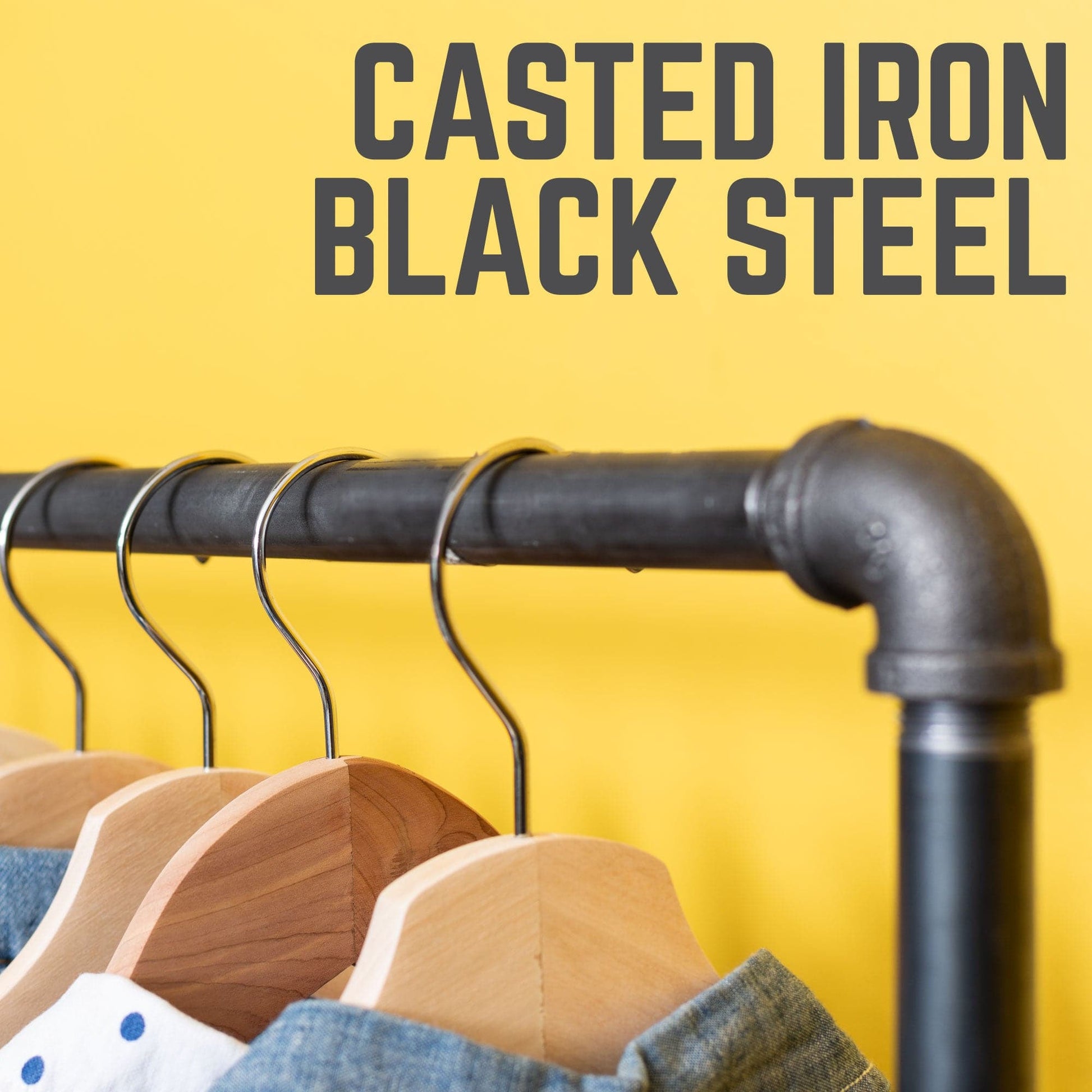 Freestanding Clothing Rack By PIPE DECOR